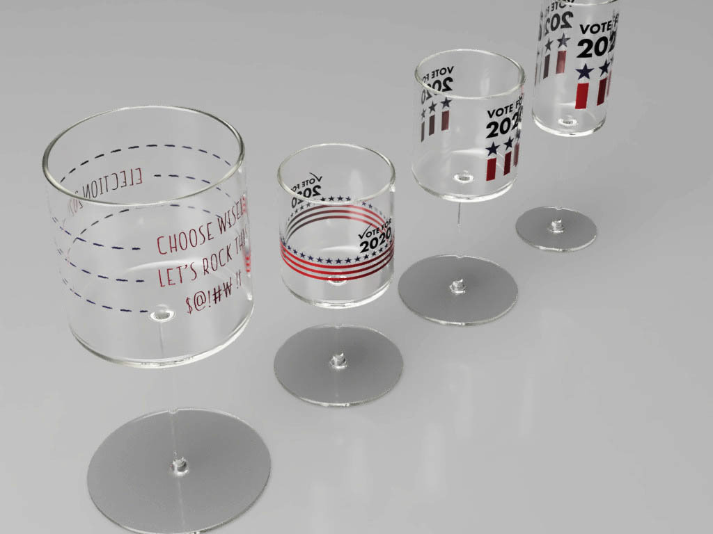 Erika Yi // Graphic Designer - Cute & Comical Decor For Stemless Wine  Glasses