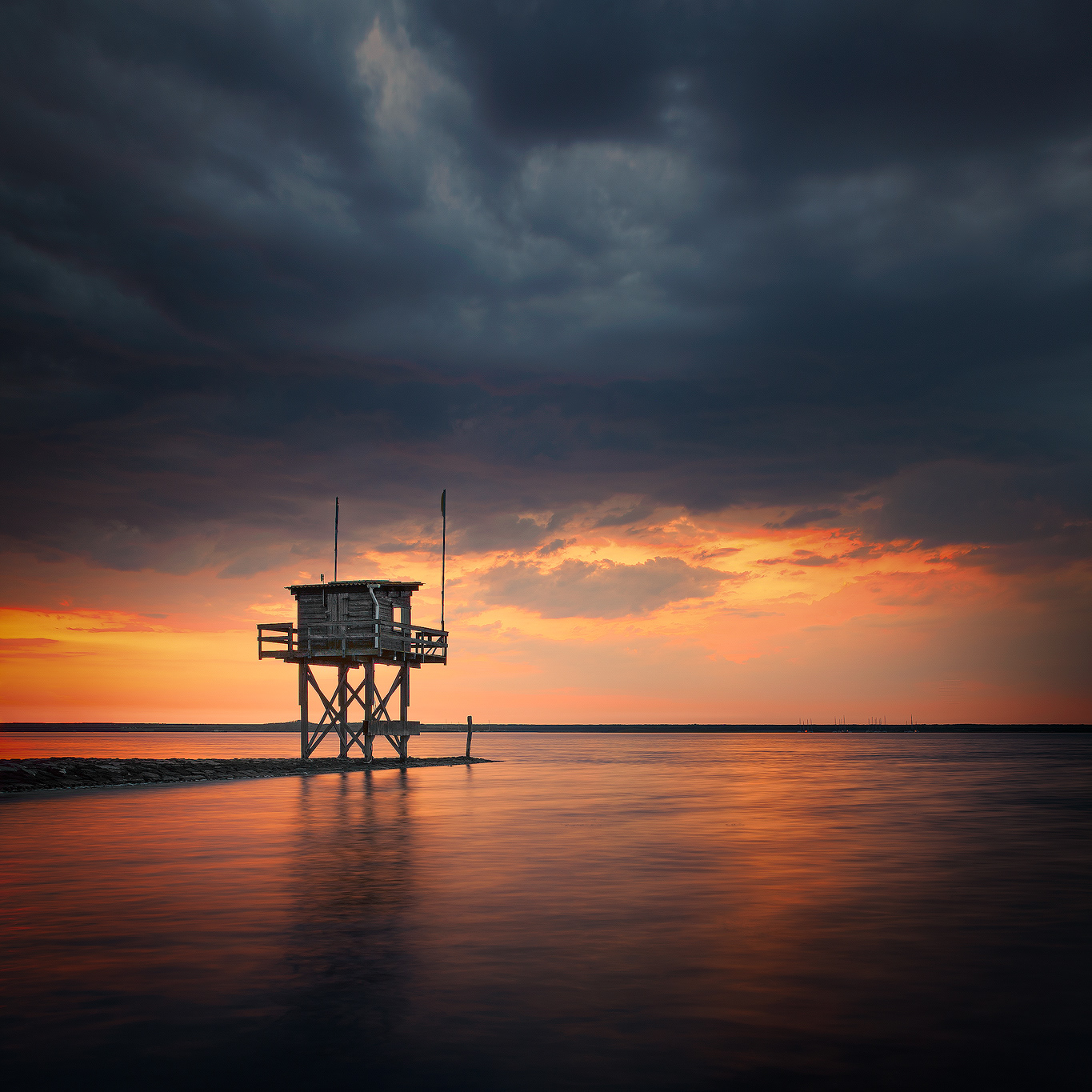 Dark Clouds Sunset, Grevelingenmeer