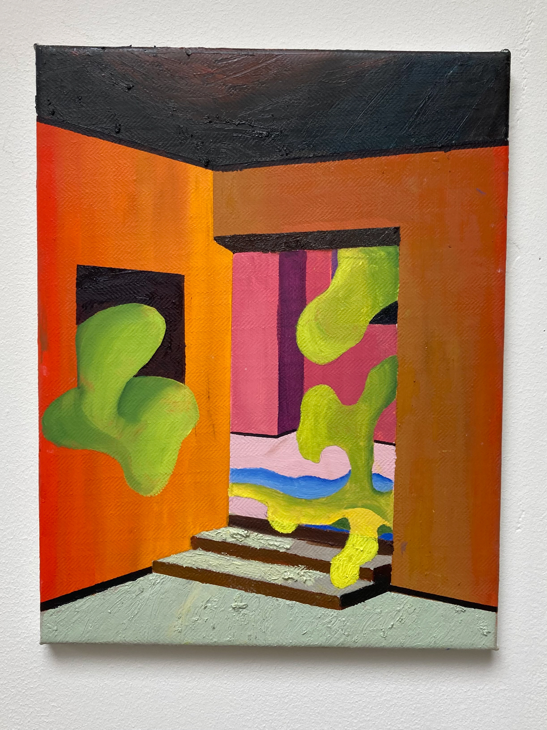 Atelier II - Olieverf op doek - 45cm x 35cm
