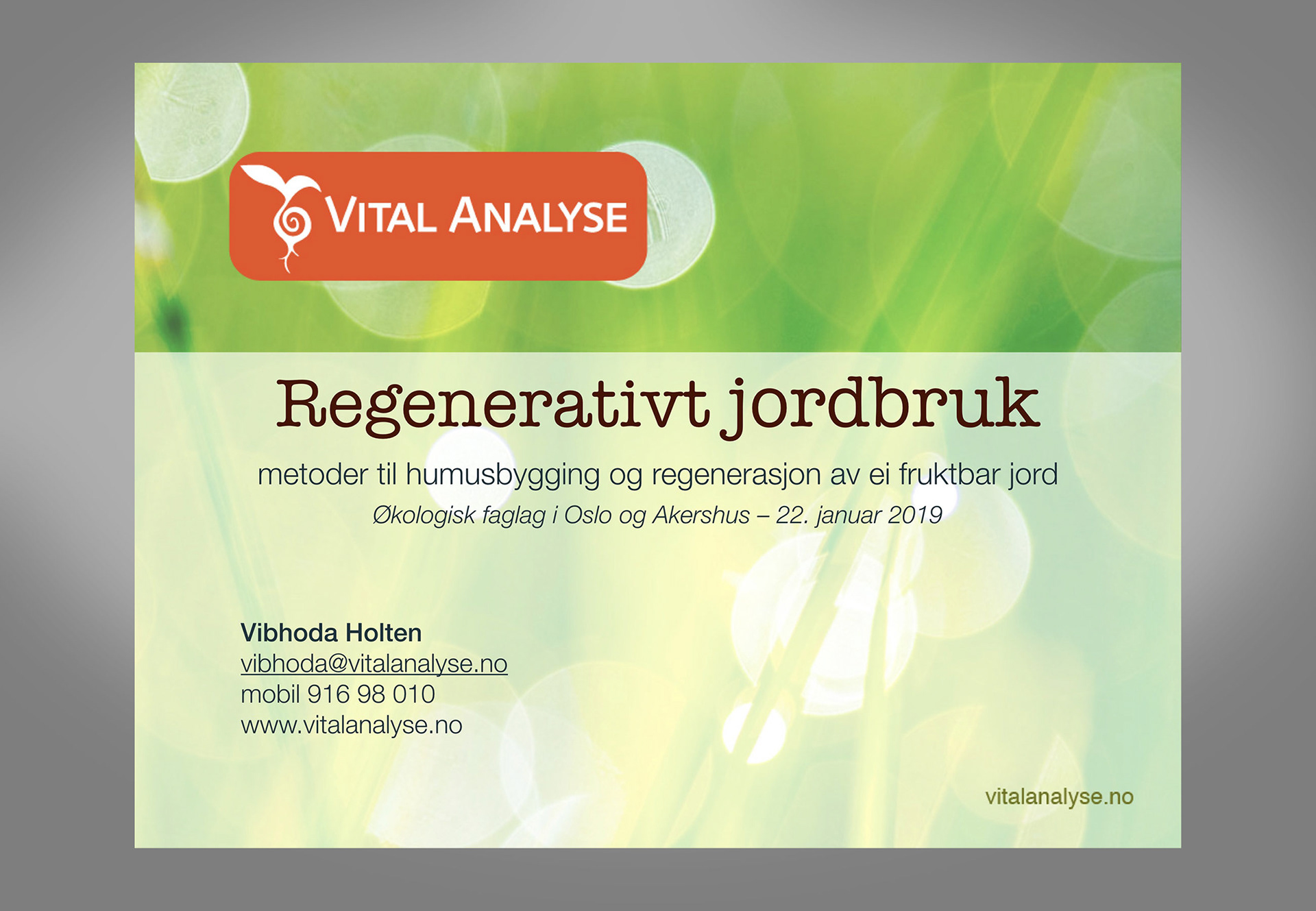 Logotype application for presentations – photography & font guidelines