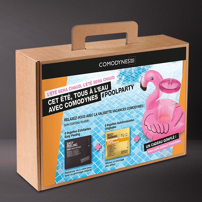 Valisette promotionnelle pour les lingettes Comodynes