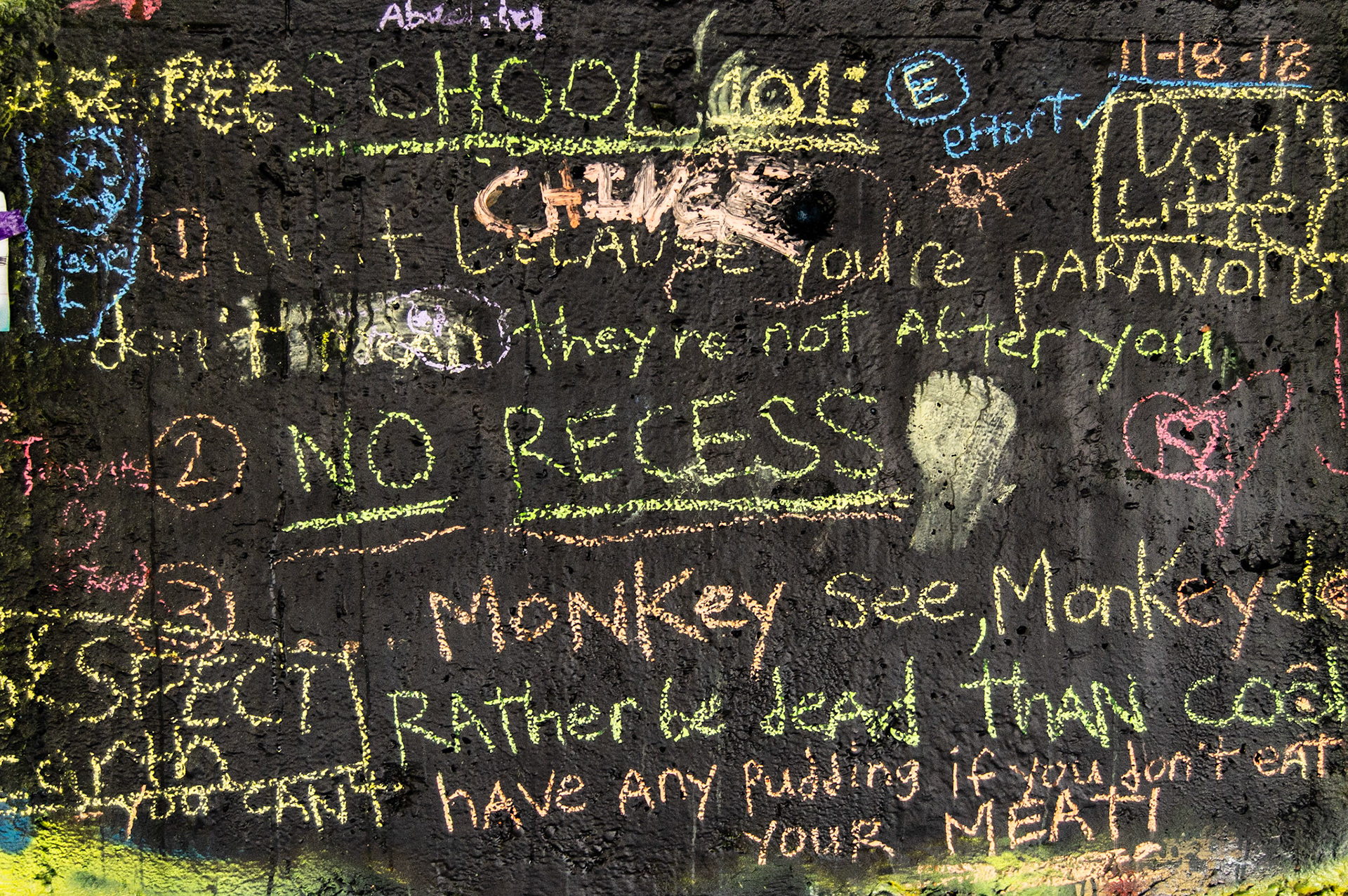 Graffiti at Kurt Cobain Memorial Park