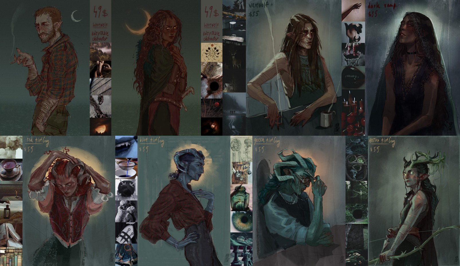 Adoptable Character designs