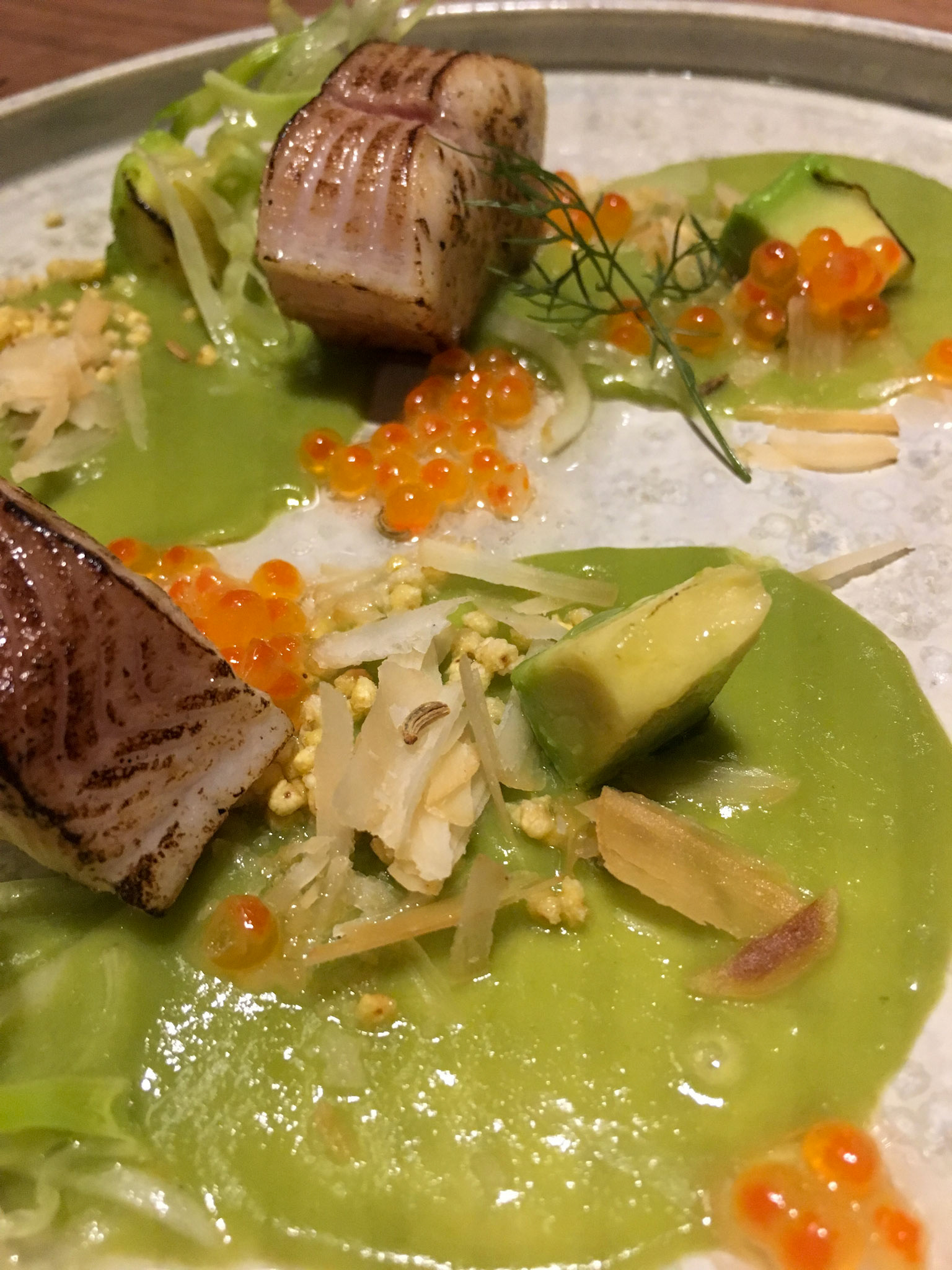 Cured Trout with Fennel and Avocado - Costes Downtown Restaurant - Budapest