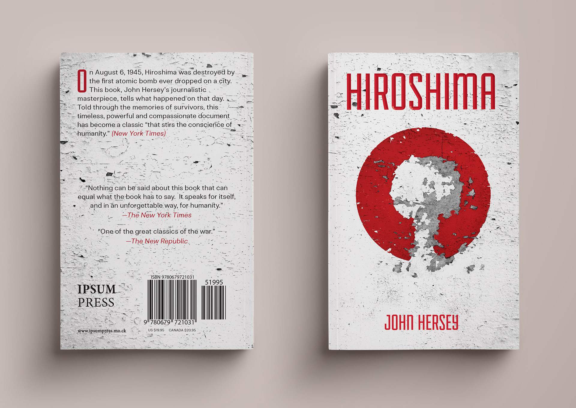 JR F - Book Cover - Hiroshima by John Hersey