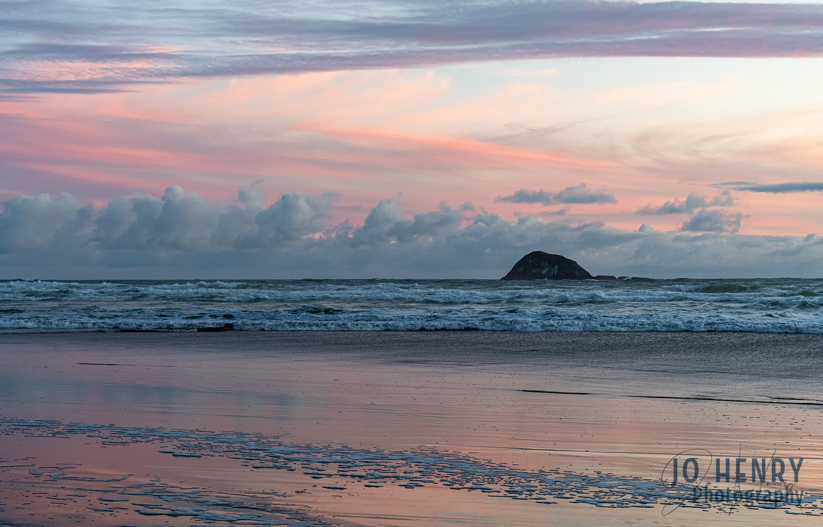 Oaia Island at Sunset