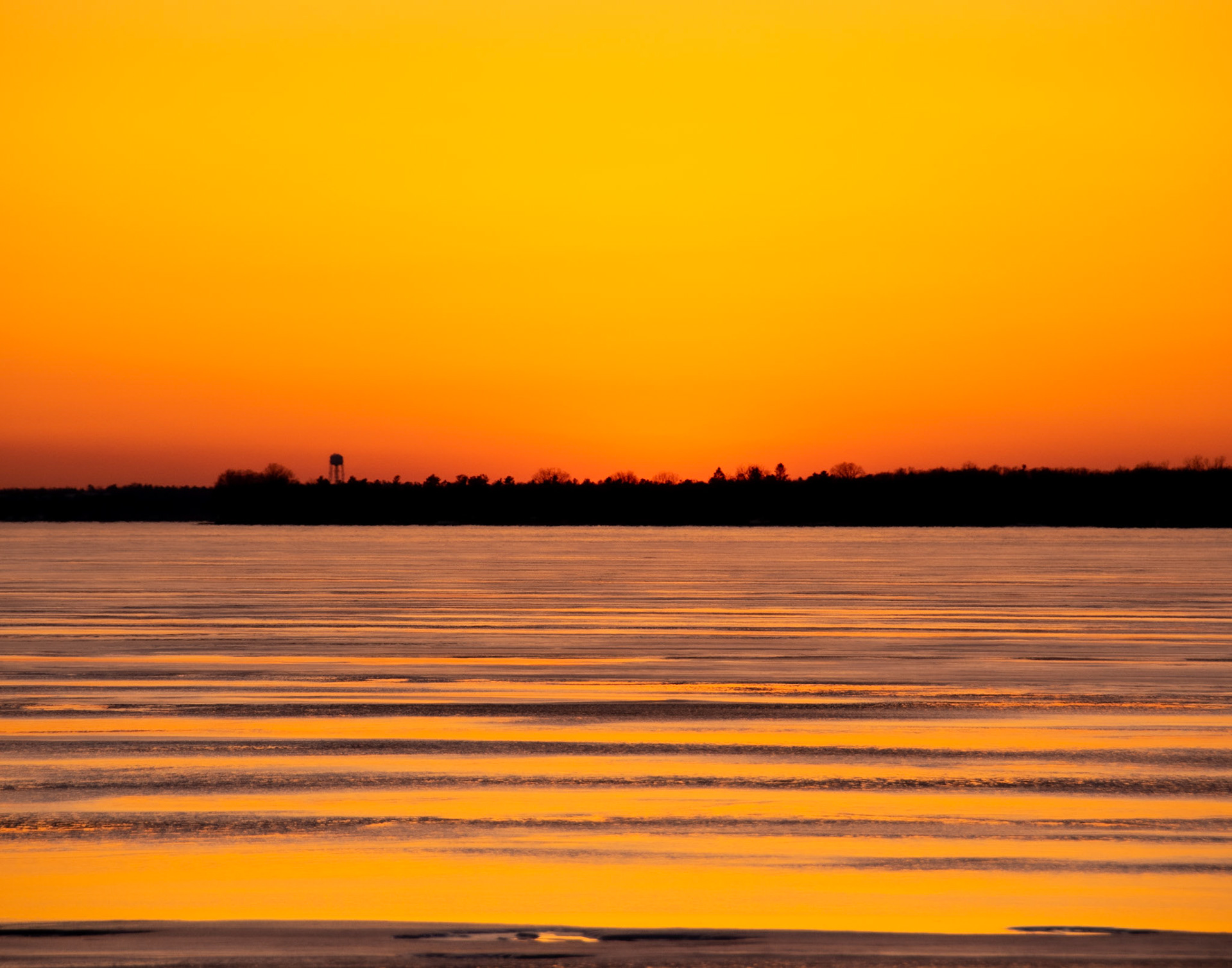 Lemoine Point Winter Sunset