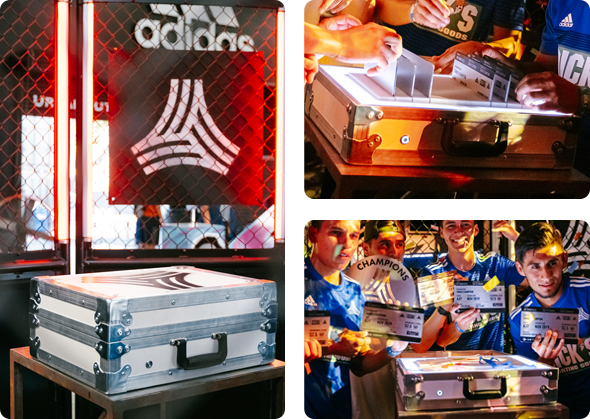 trophy display interior, trophy case & winners with tickets