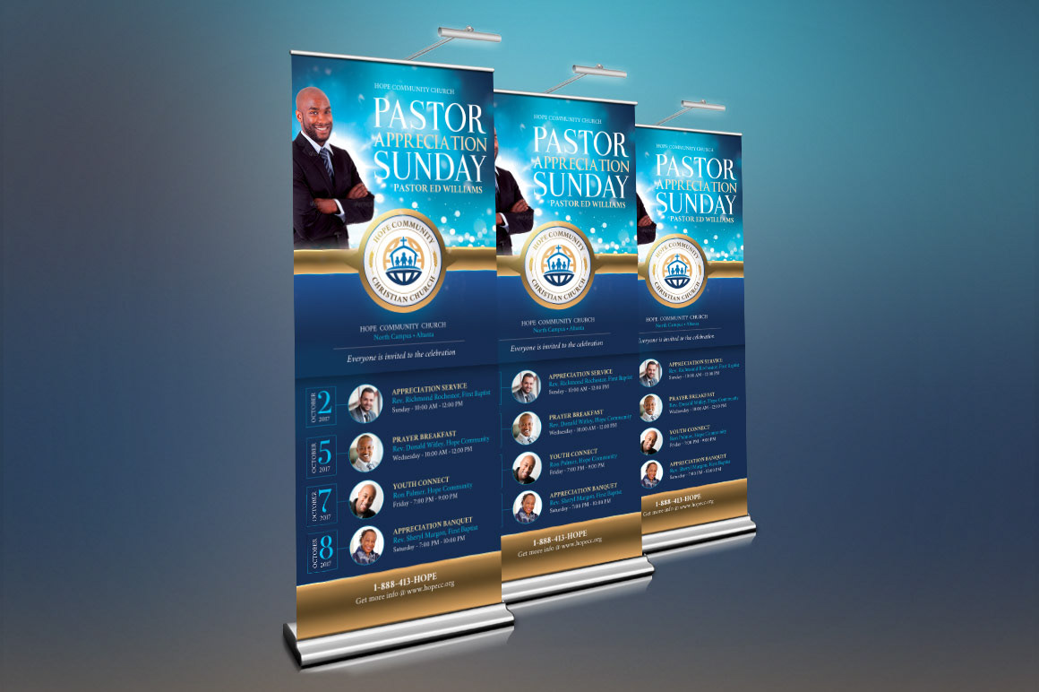 Michael Taylor Godserv Print Template Portfolio Community Pastor Appreciation Banner Template