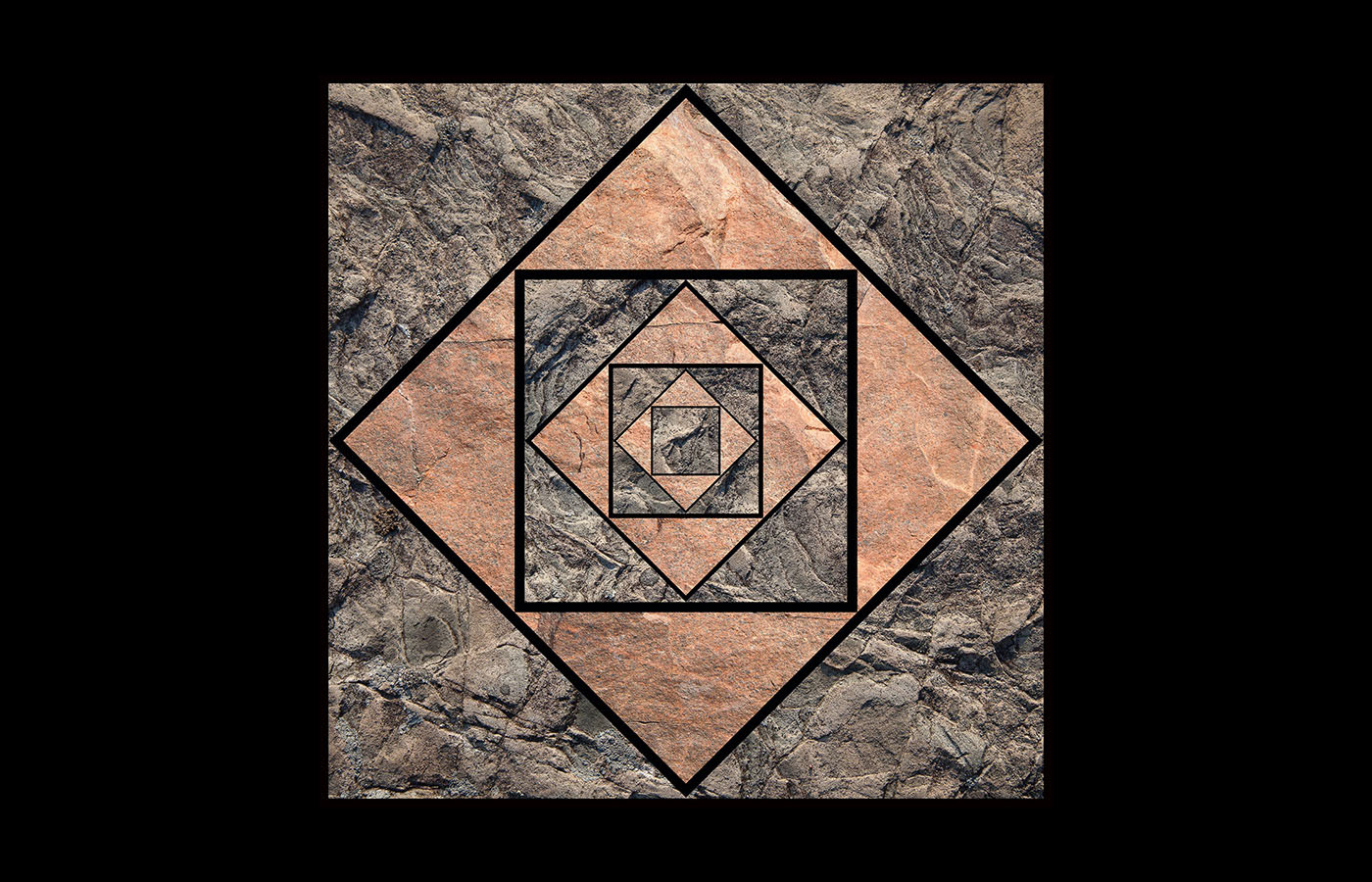 Meditation On Stone, 23"x23", $950, edition of 10
