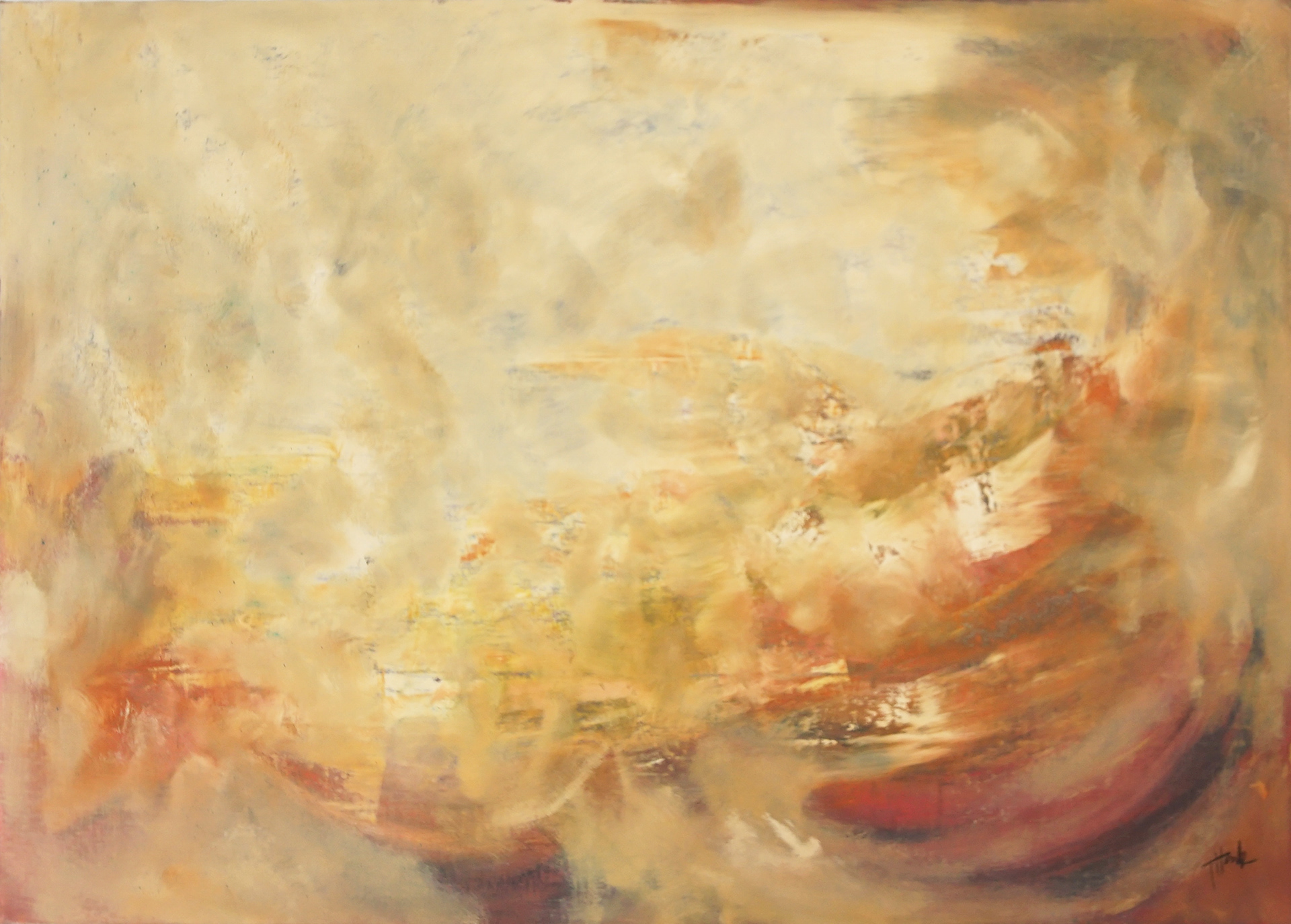 VERKAUFT ; BURN ; 190 x 135cm