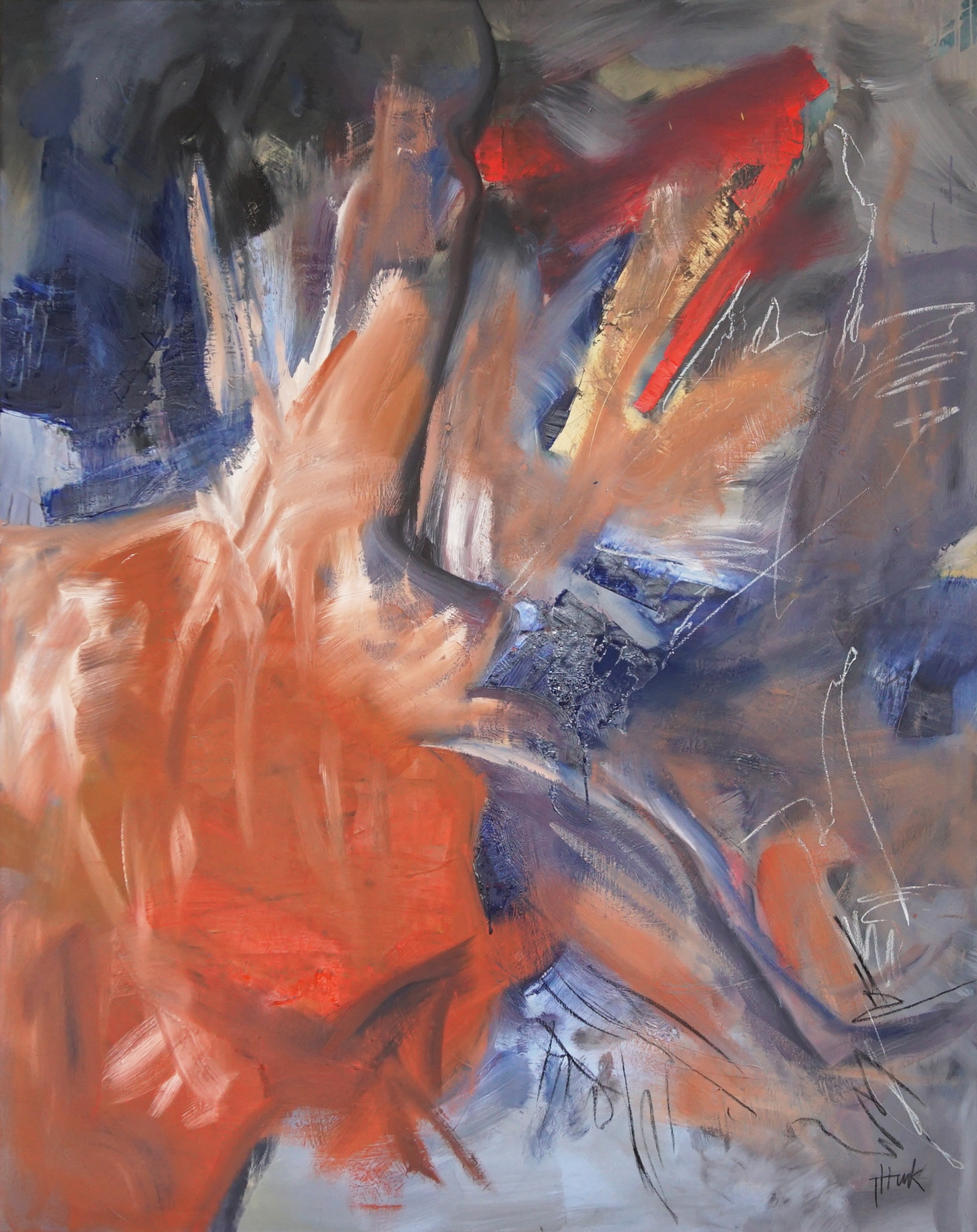 VERFÜGBAR ; MESS 02 ; 100 x 160cm