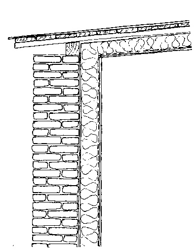 Coupe détail briques - échelle 1:20