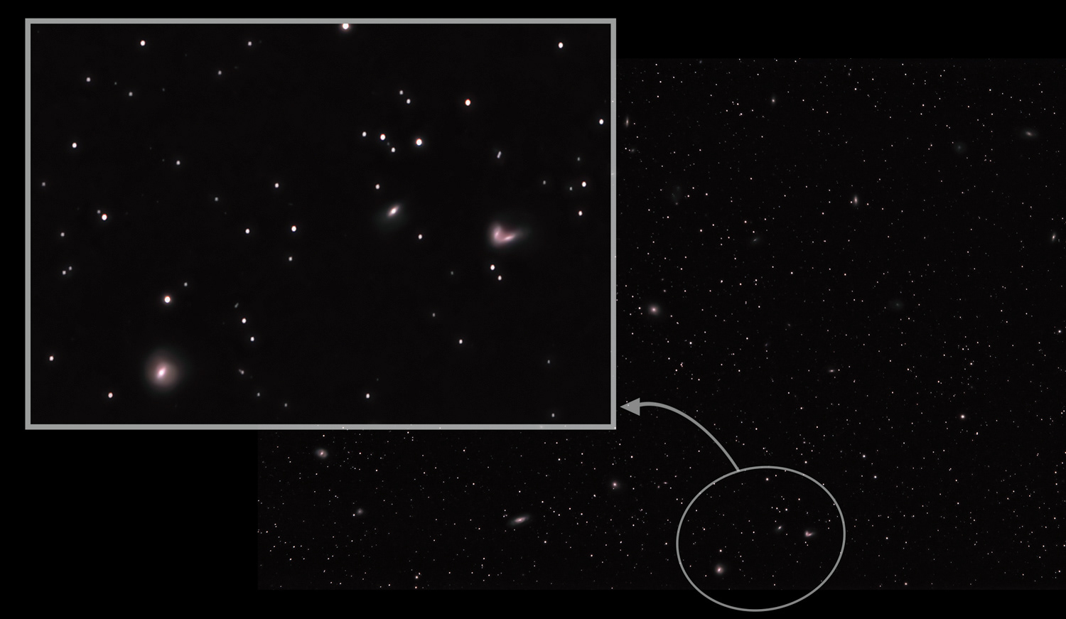 NGC4537 & NGC4568 © Irwin Seidman