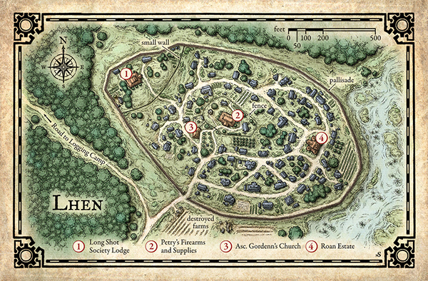 Map of Lhen Village