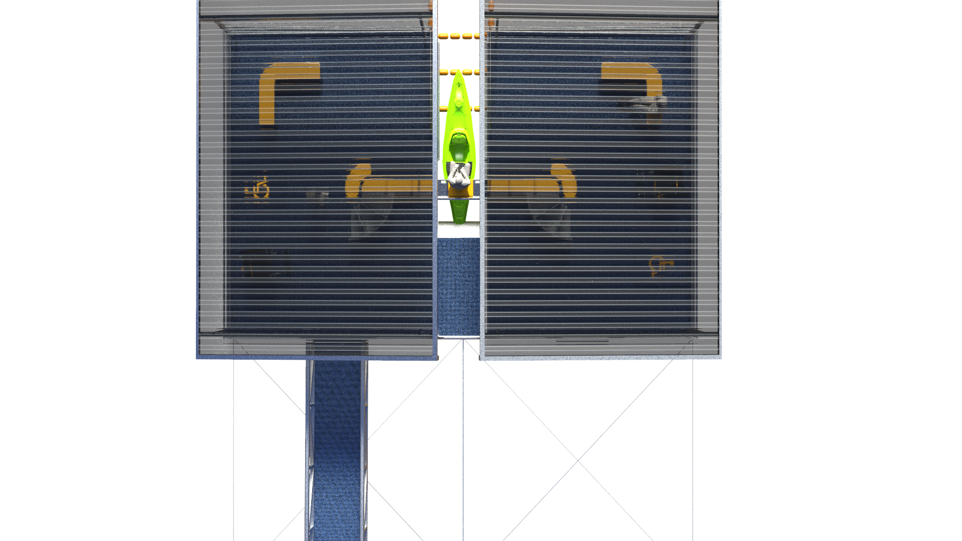 Top view with roof 