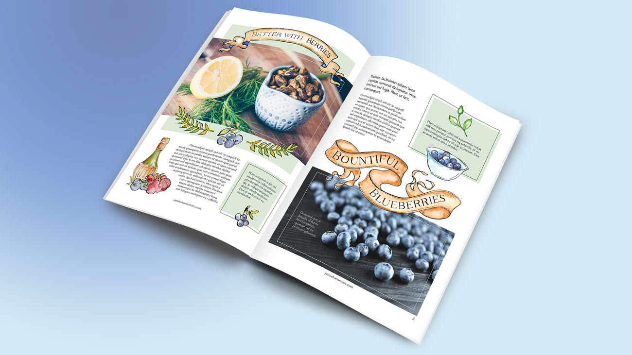 magazine layout illustration