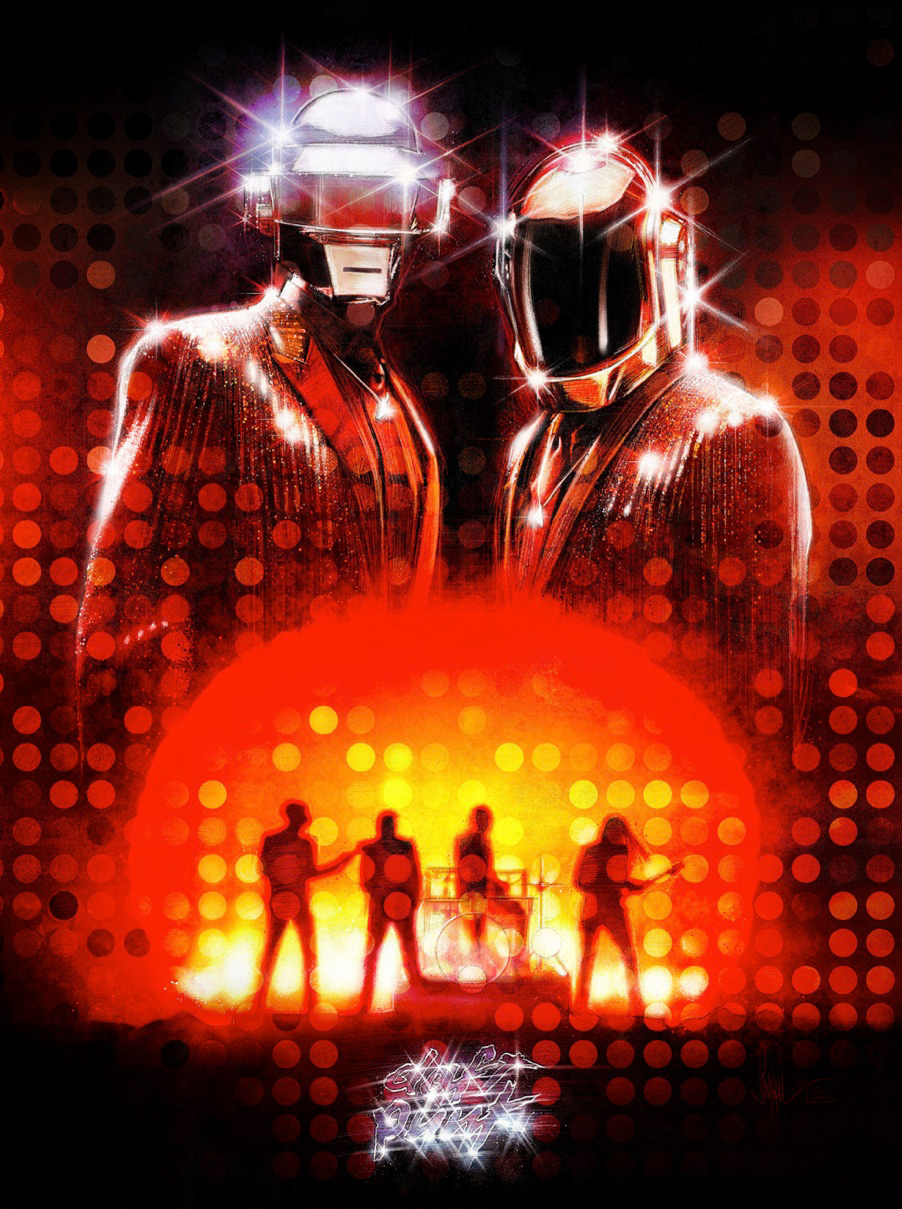 Daft Punk Get Lucky Lucky Art Music Wall Art Daft Punk