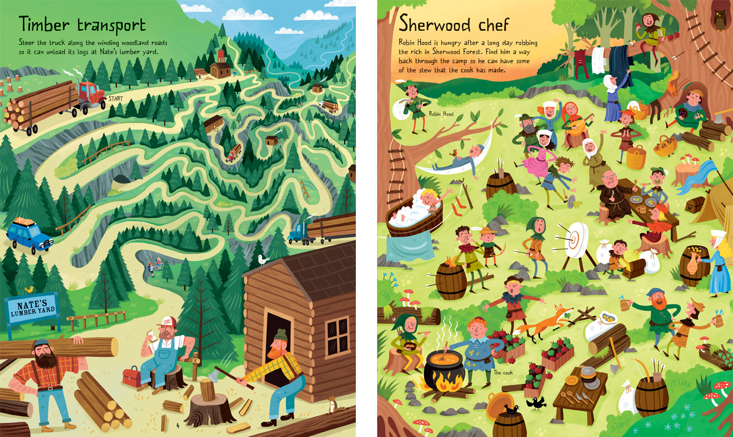 CTDRAWS Usborne Forest Mazes ctdraws-usborne-forest-mazes