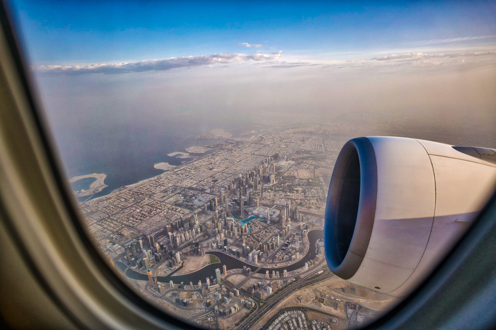 Homeward bound. Dunbai - Dublin leg and flew over my favourite building.