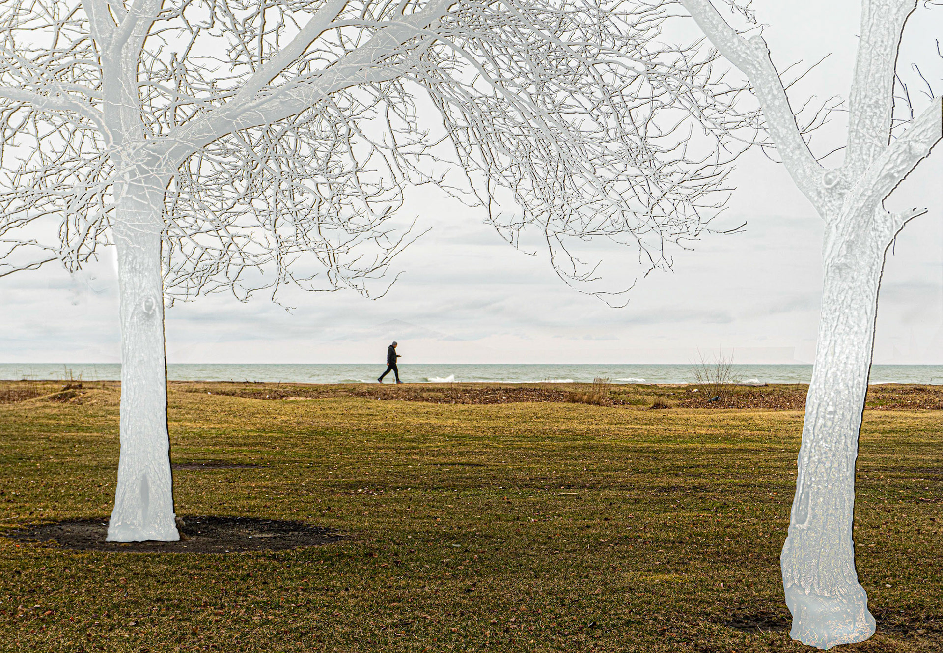 Montrose Beach - Chicago IL, March 14, 2020