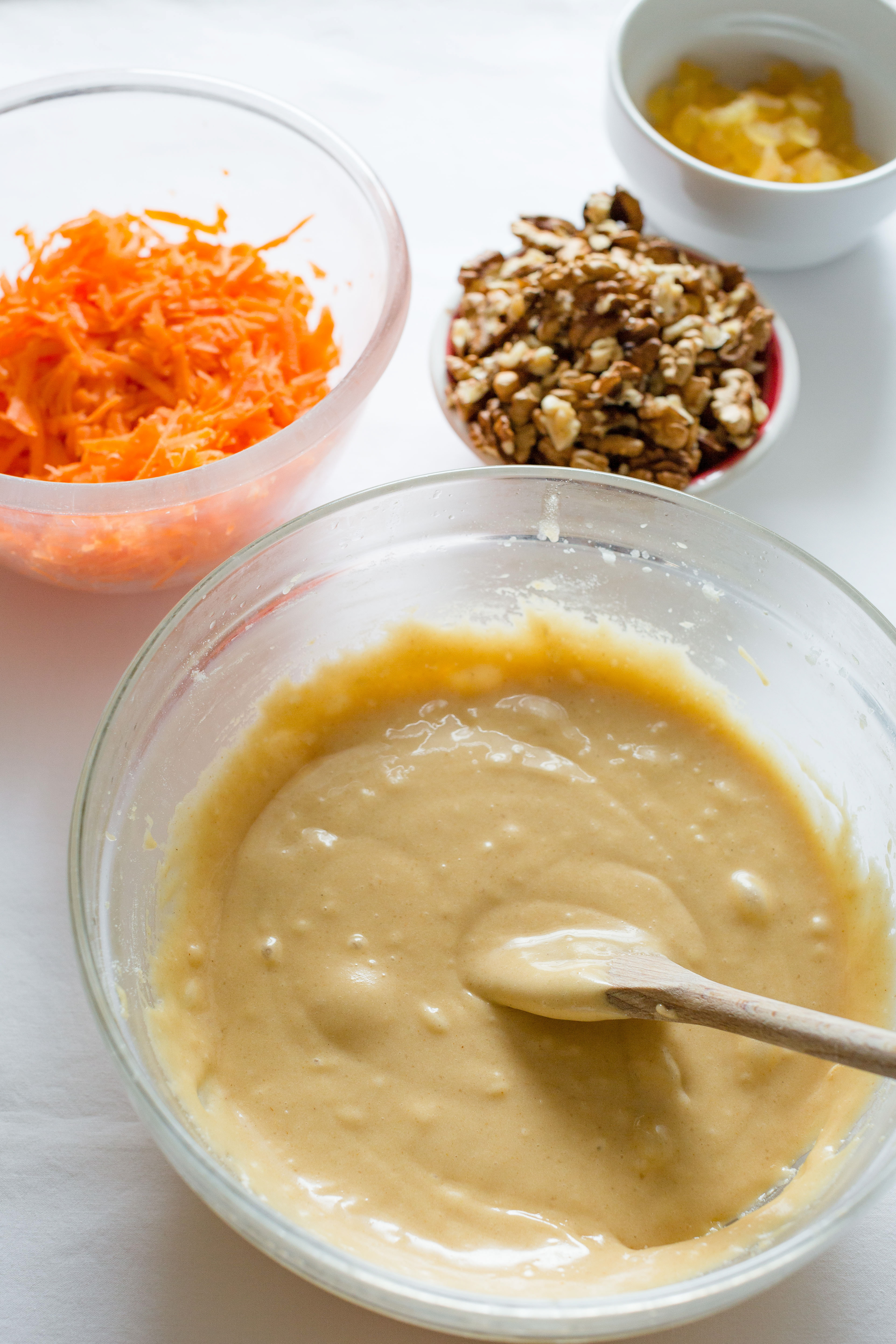 Ginger and walnut carrot cake