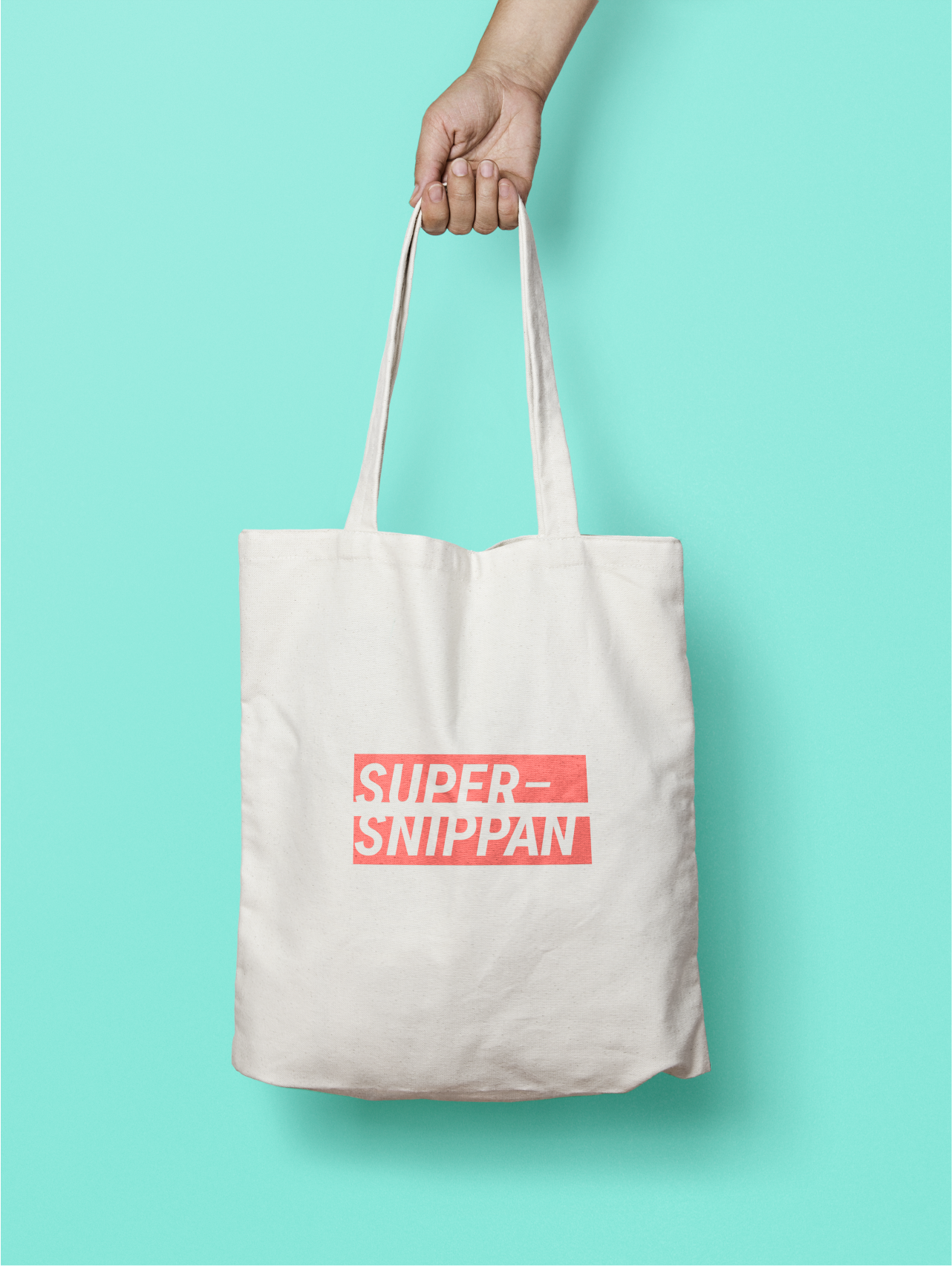 Tote with Supersnippan logo