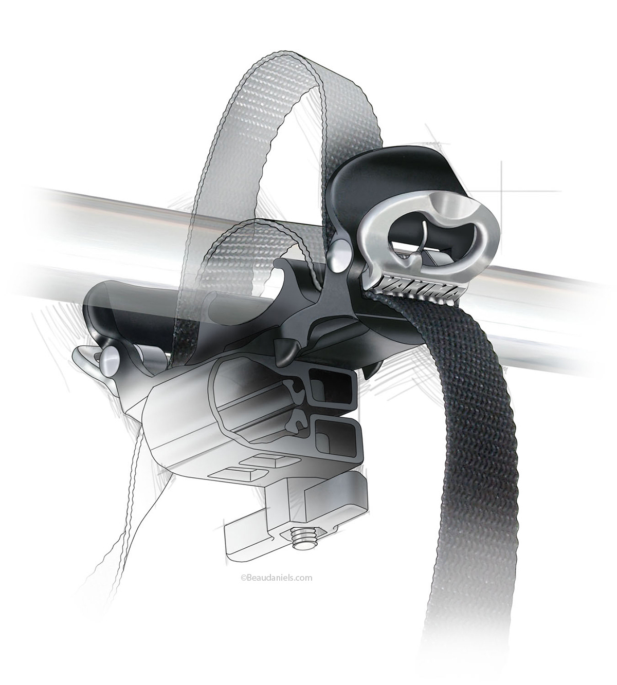 Yakima, Multi mount ratchet strap.