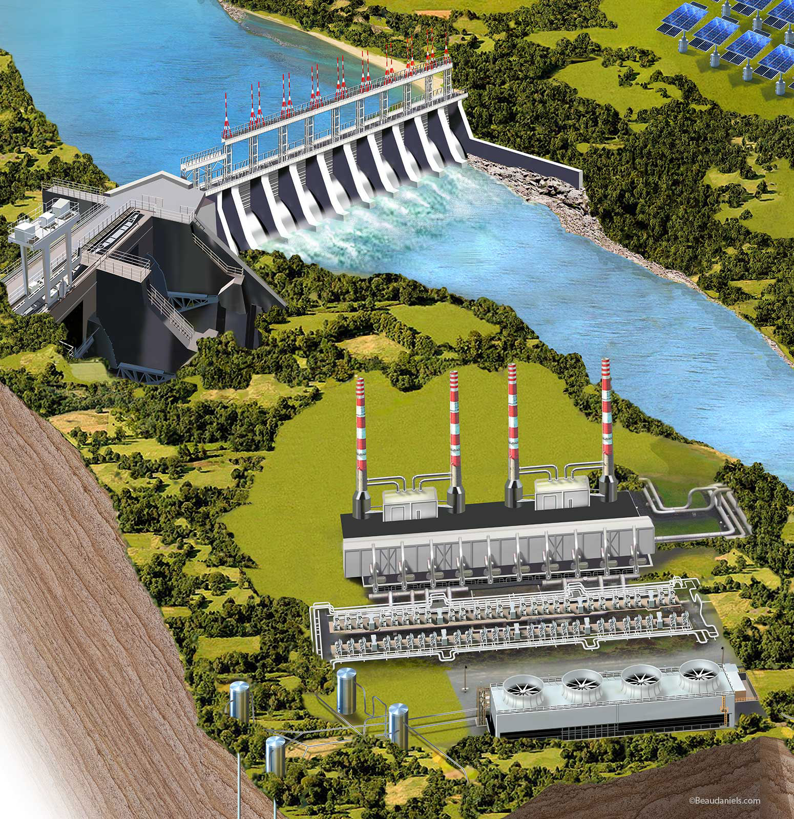 Energy source close up. Exxon/Mobil