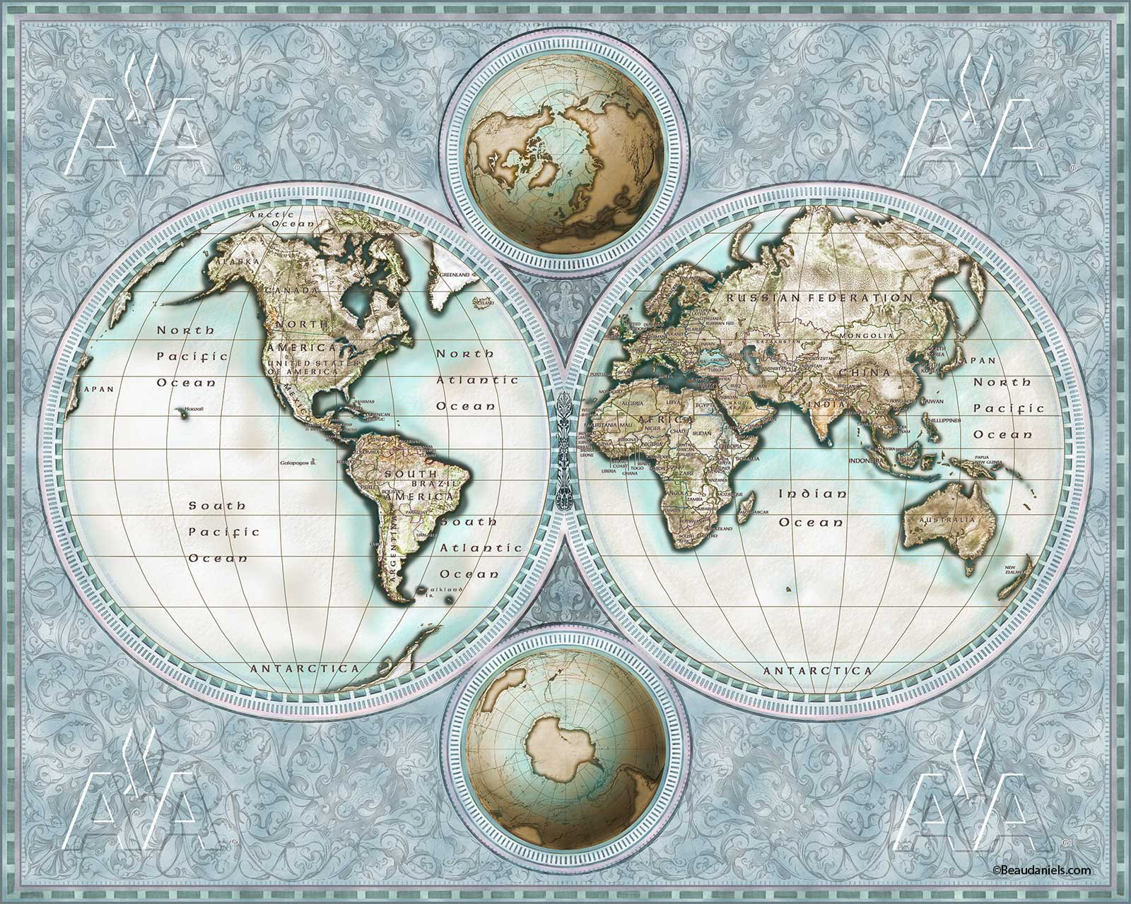 American Airlines map