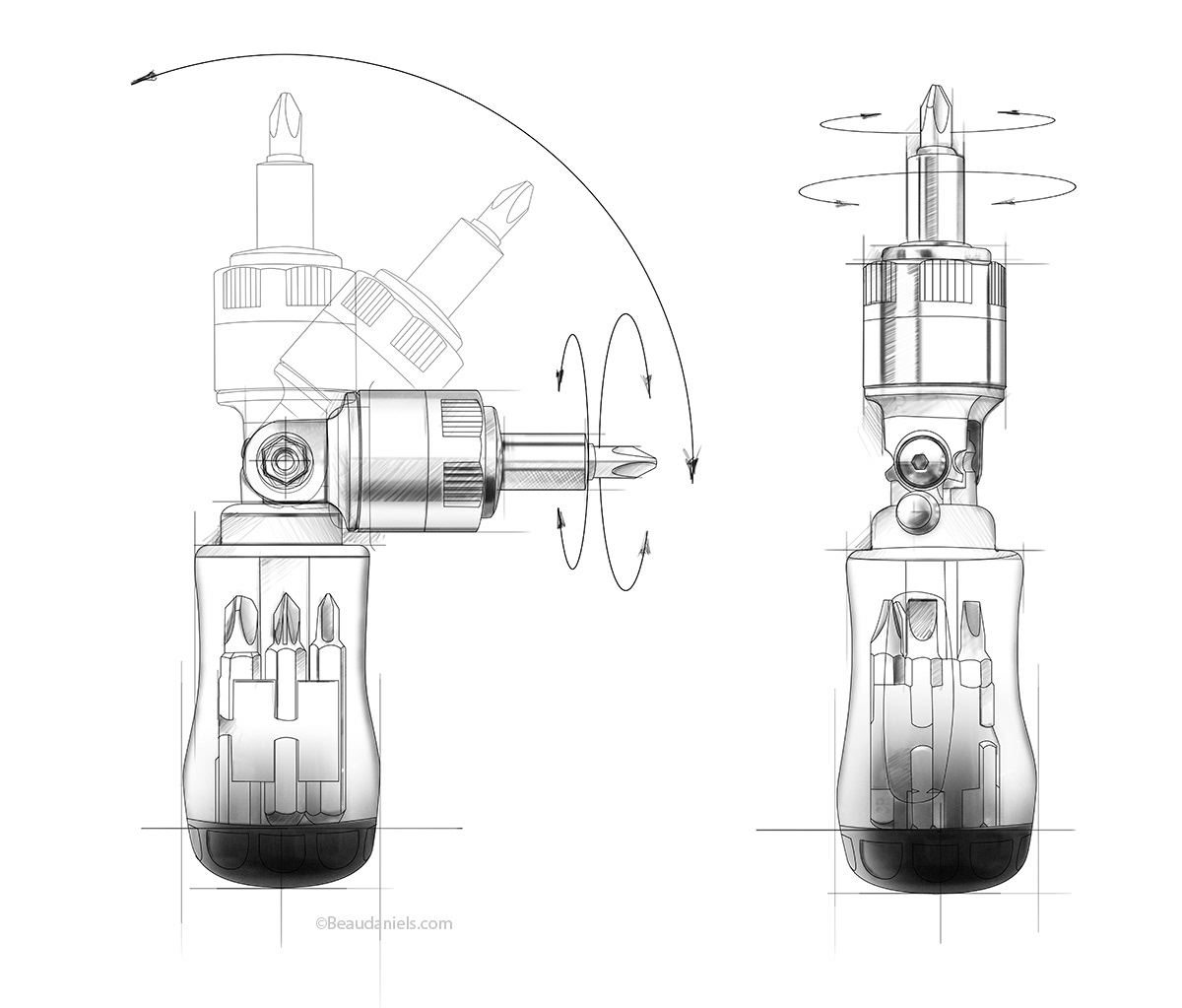 Restoration Hardware. Multi angle screw driver.