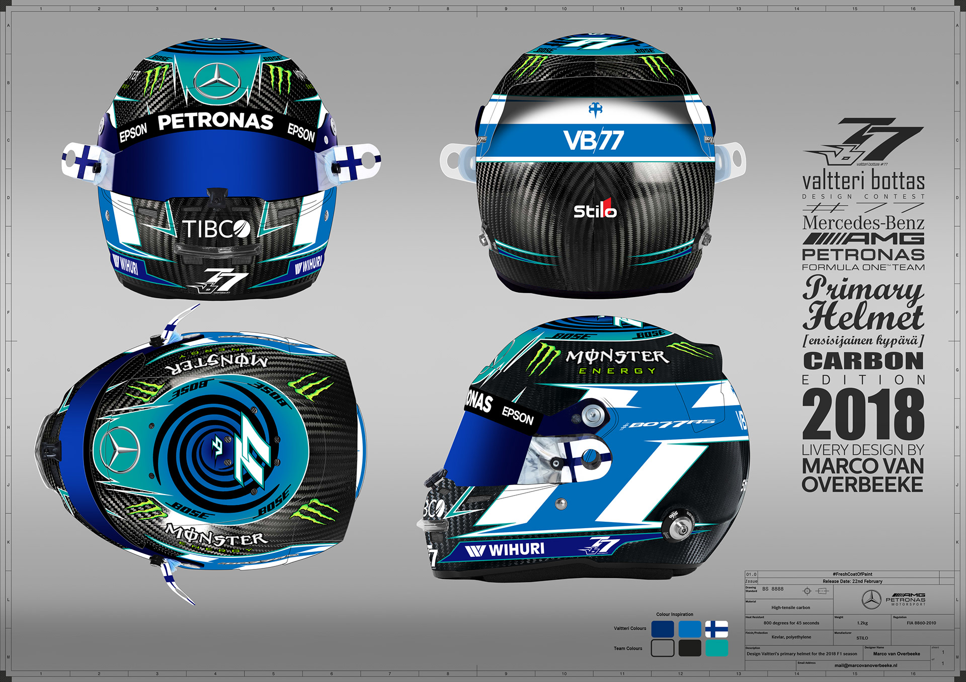 Marco van Overbeeke | freelance automotive designer - Valtteri Bottas ...