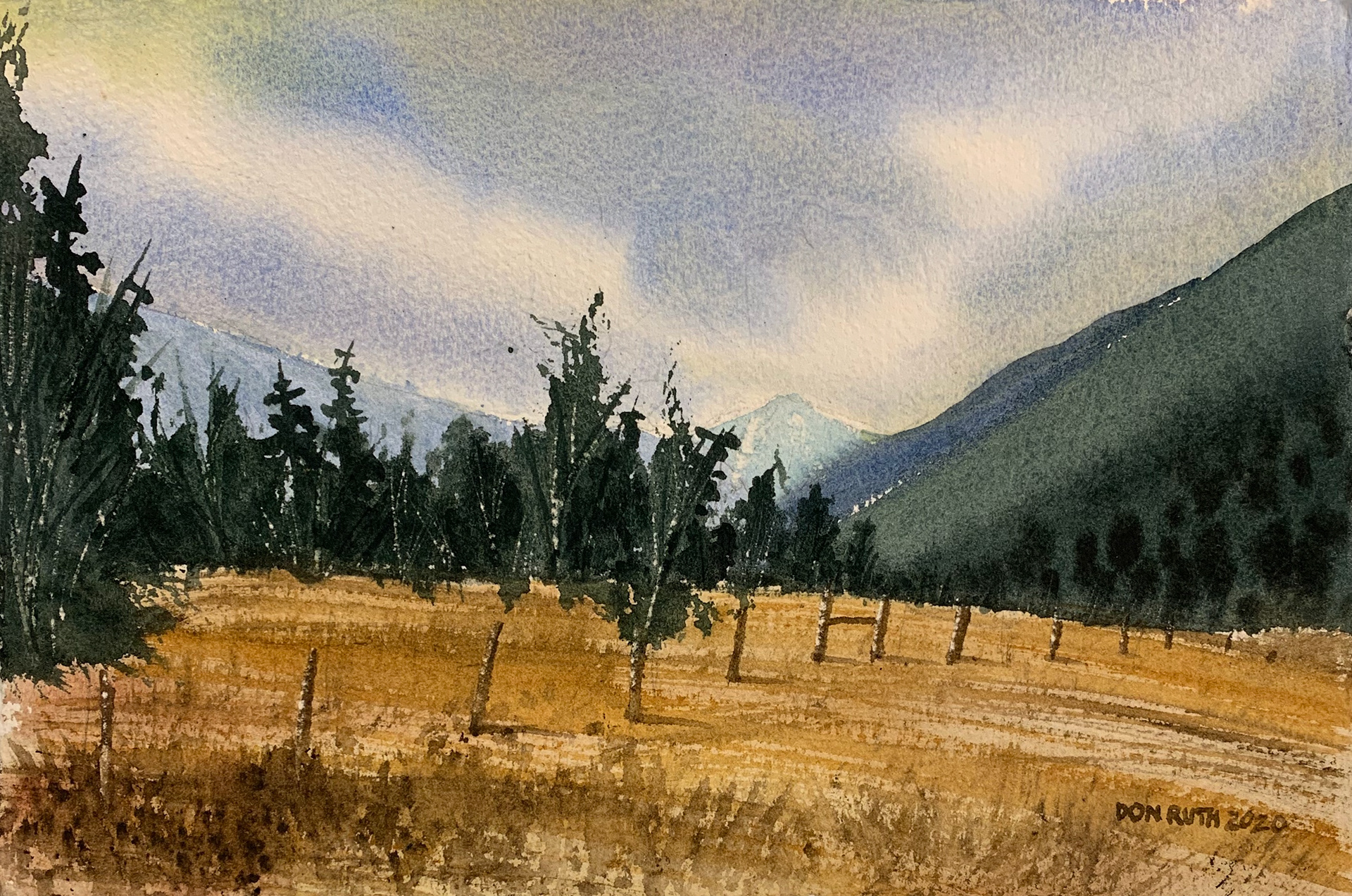 Watercolor Box Canyon MT Don Ruth the Works