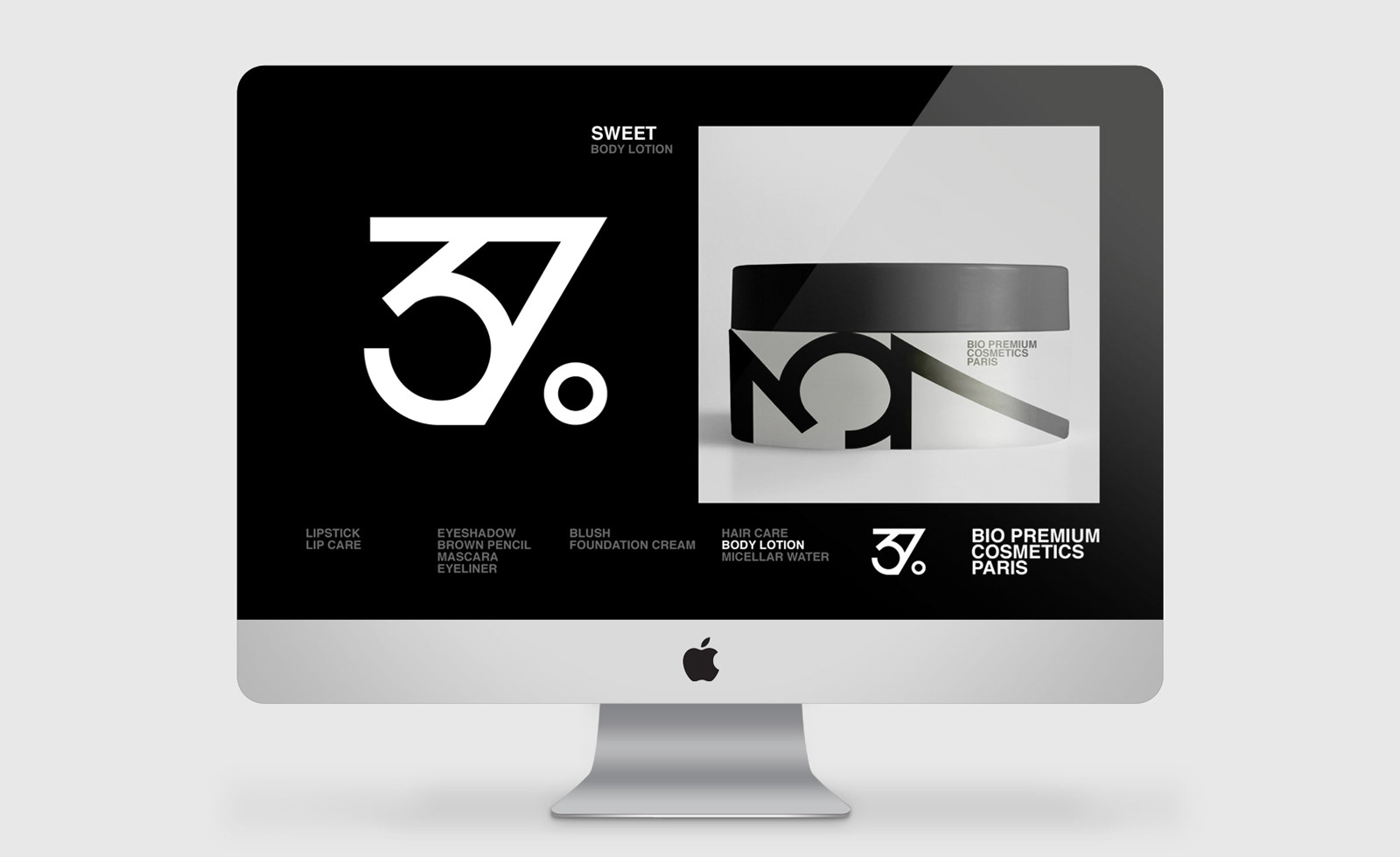 Presentation of website design