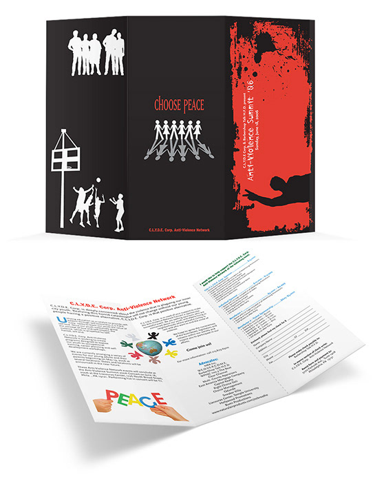 Trifold brochure. Design.