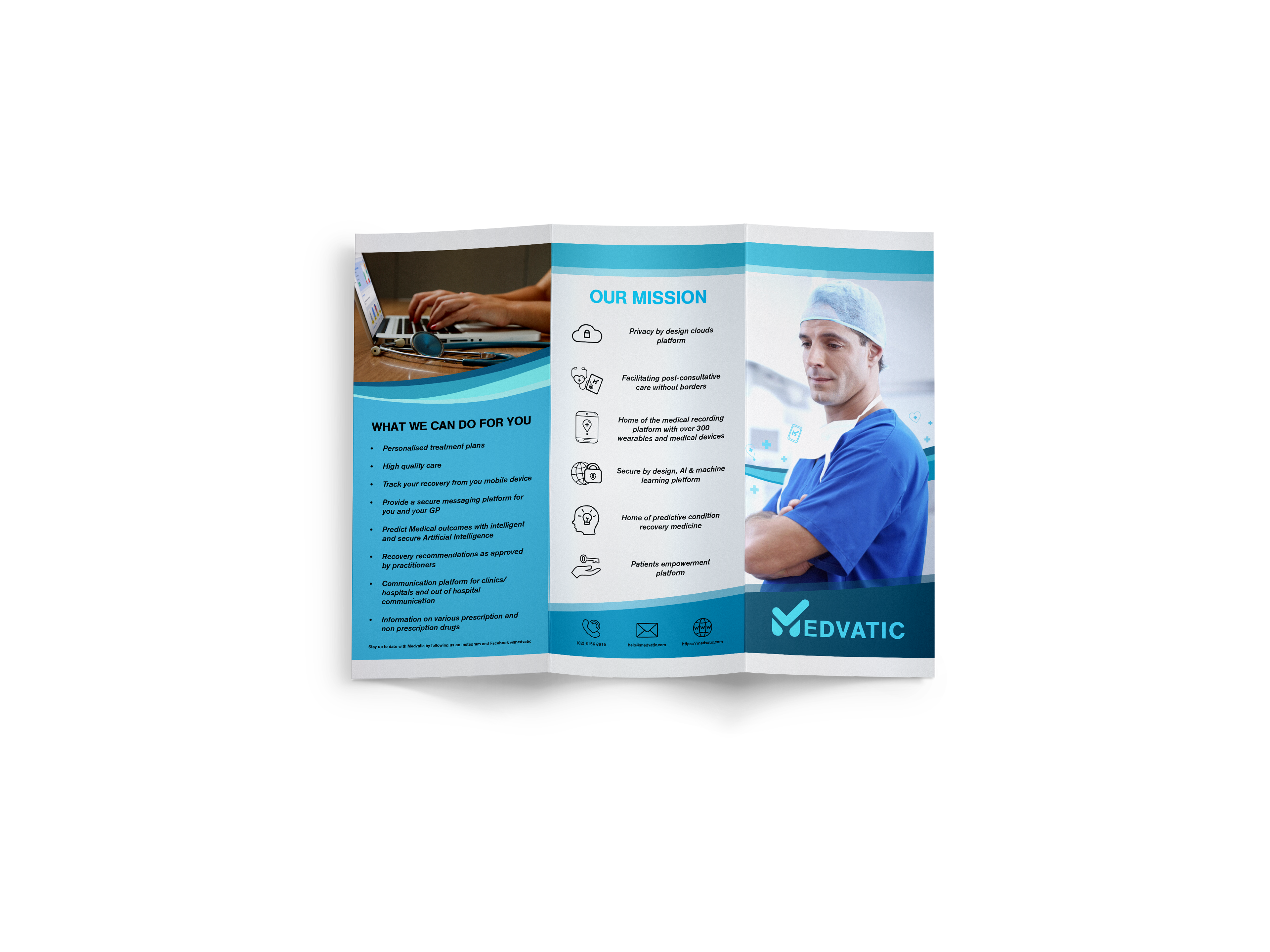 Medvatic Tri-Fold Pamphlet Side A