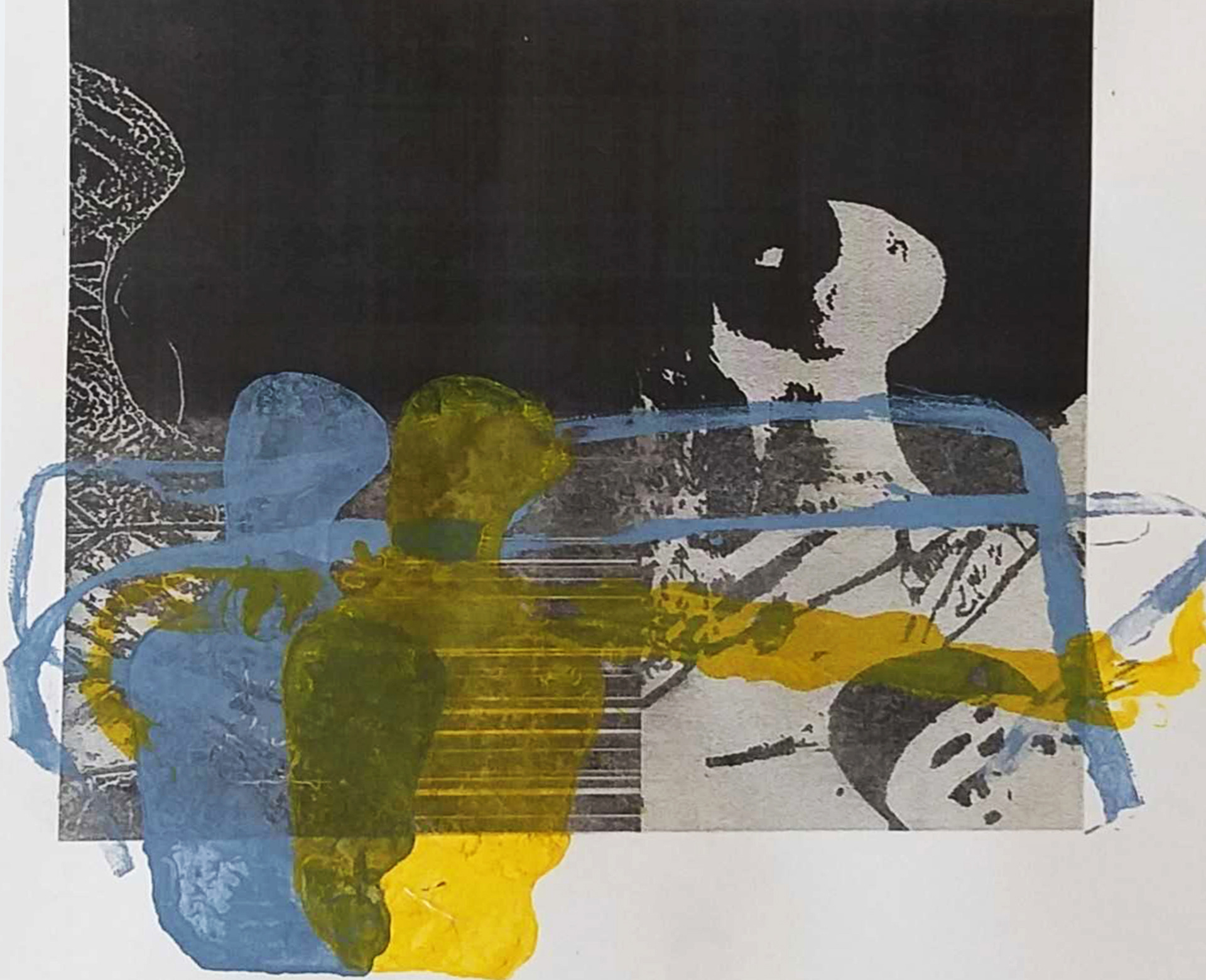 Saime DÖNMEZER , Reunion ,1/1 Chine Colé 29x40 cm ,2021