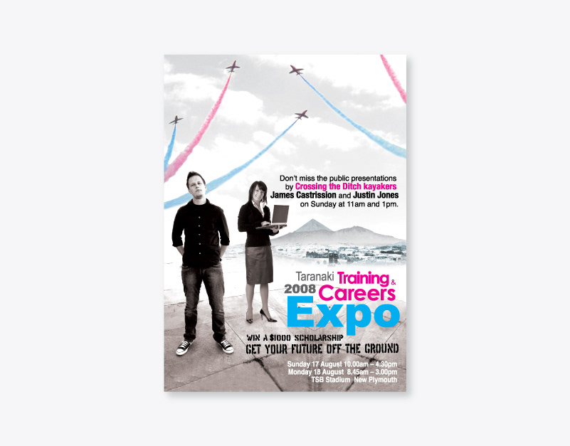 Taranaki Training & Careers Expo Poster Design