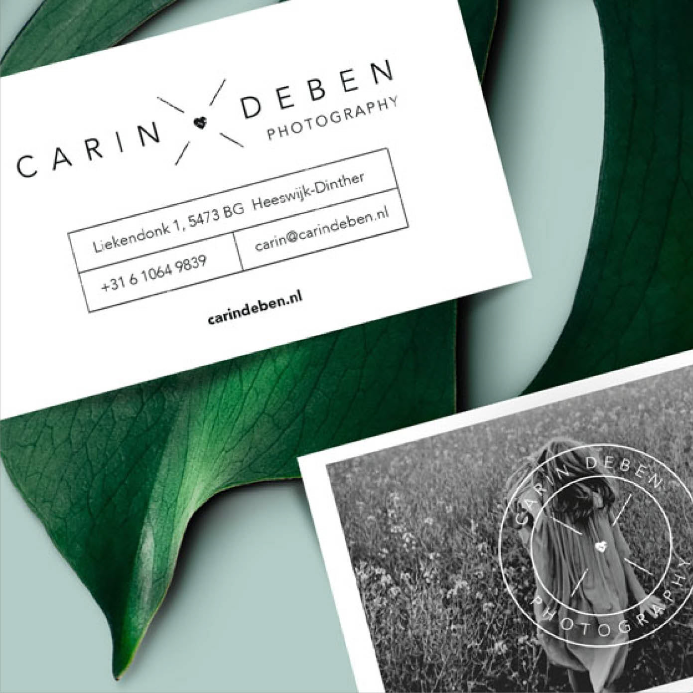 Carin Deben Photography logo visitekaartje