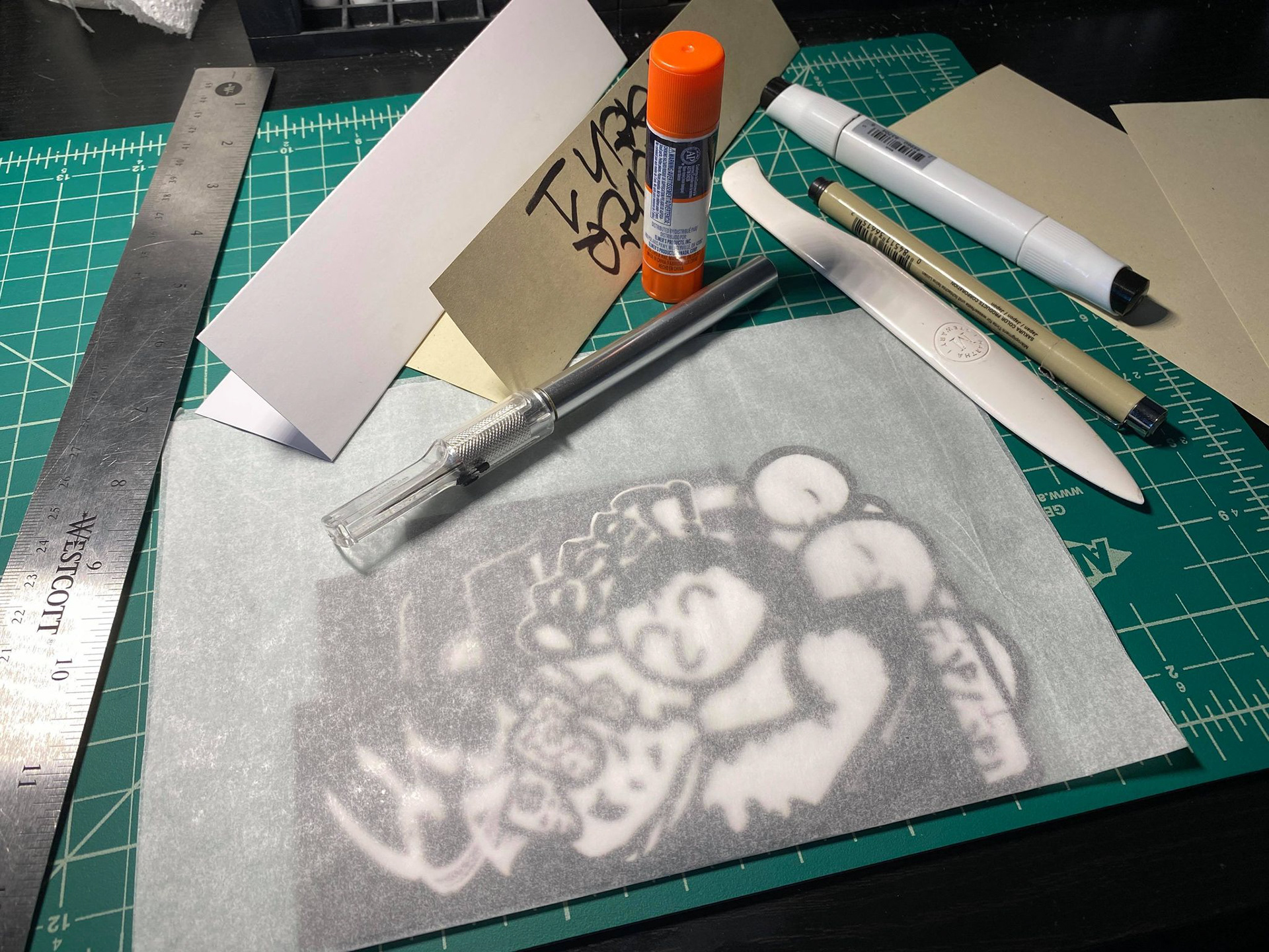 Creating the packaging by hand