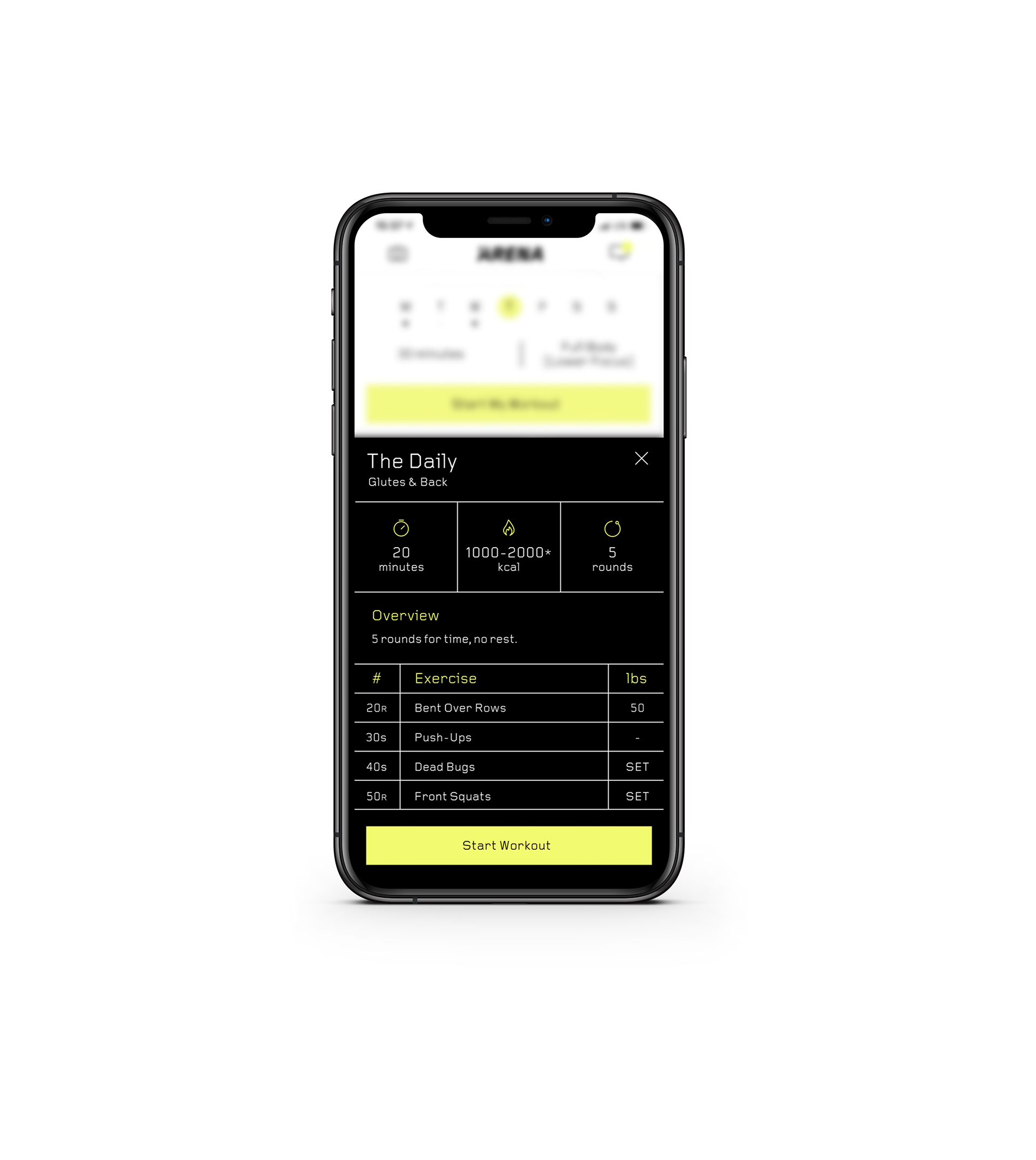 ARENA App UI