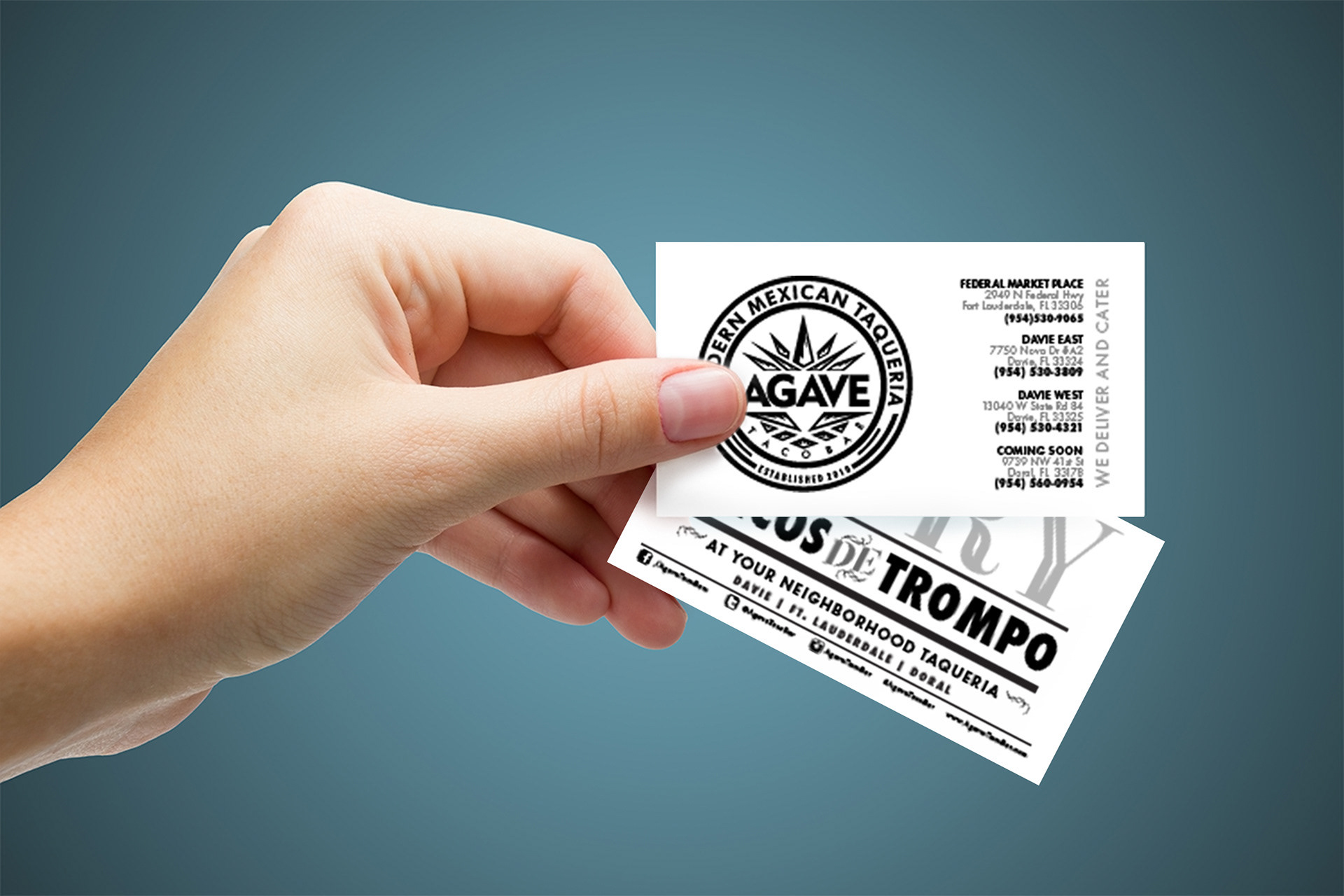 Agave Restaurant Business Card