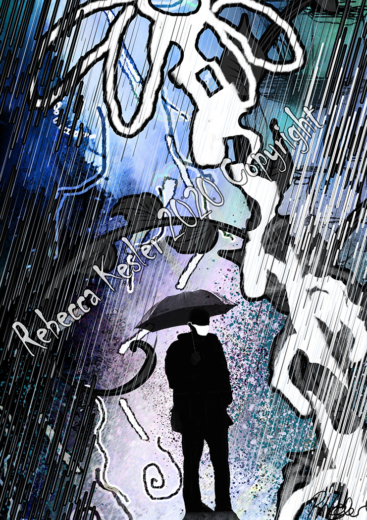 Water 48, 2020, Digital Painting, (w) 29.7 x (h) 42 cm