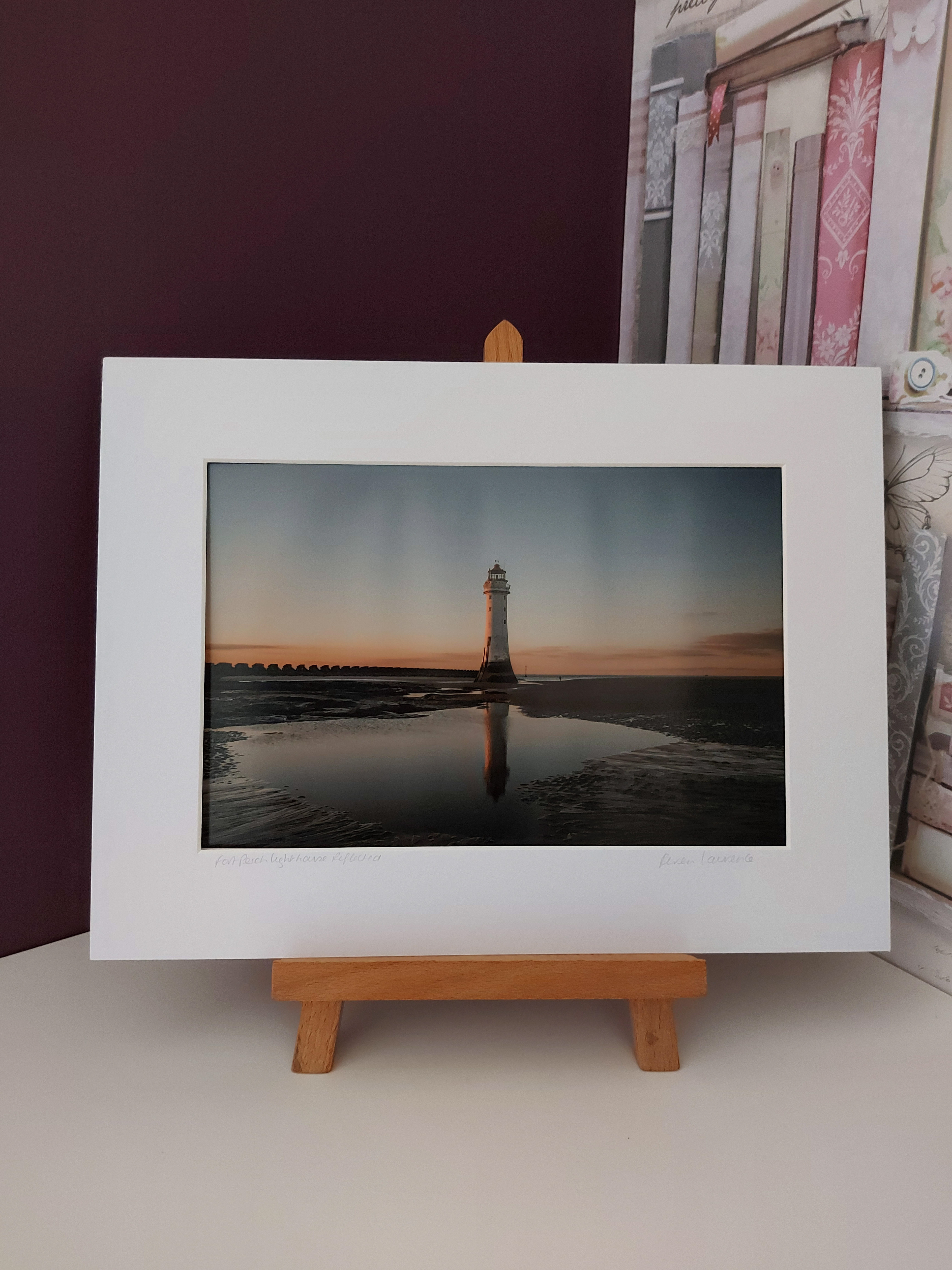Fort Perch Lighthouse Reflected 16 inches x 12 inches £30.00