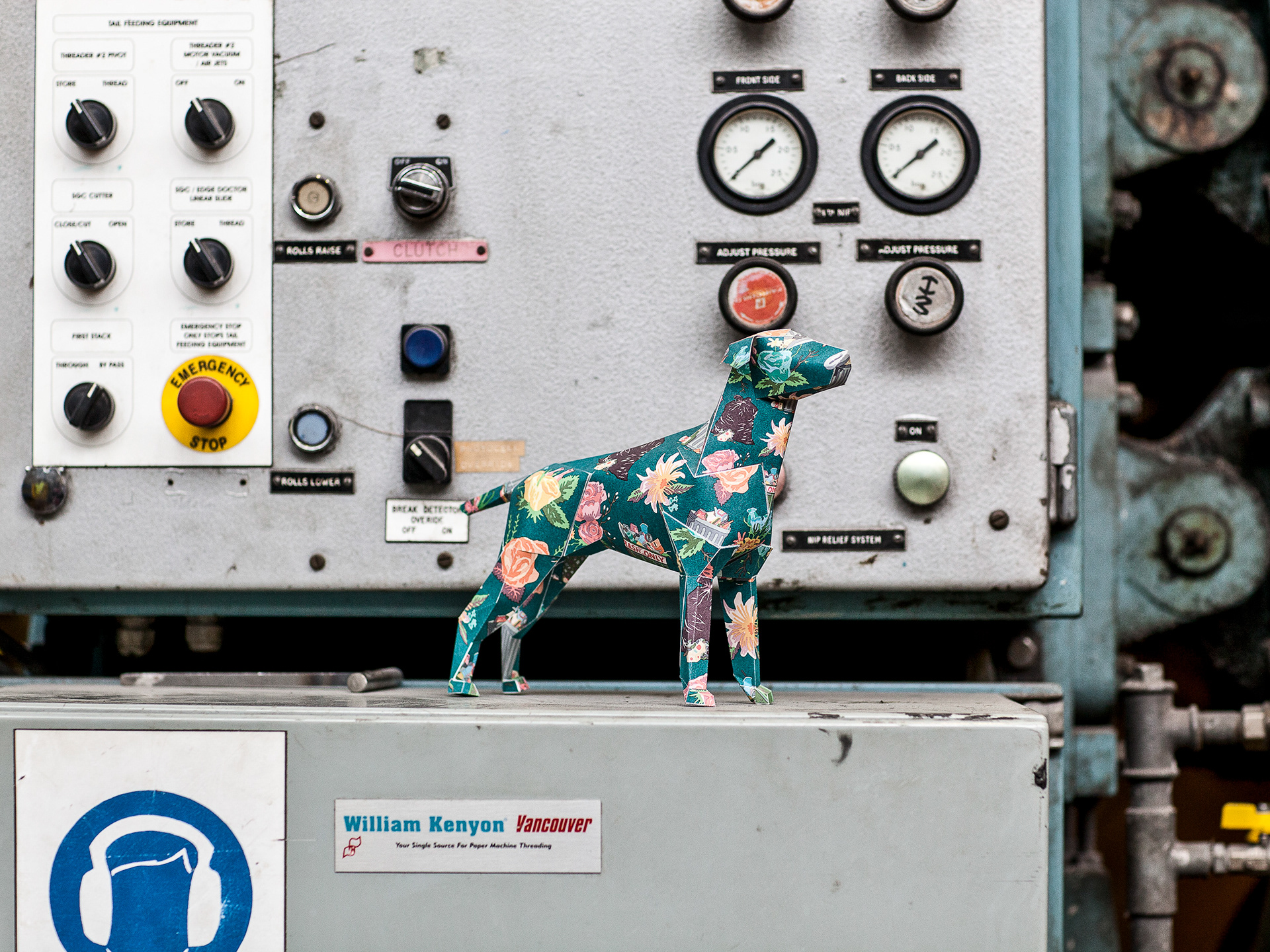 Gerald at James Cropper paper mill
