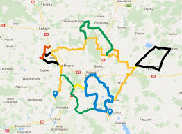 The new system of bike routs in the Radzyn Podlaski area
