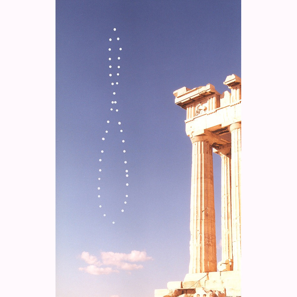 Analemma over the Parthenon by Anthony Ayiomamitis