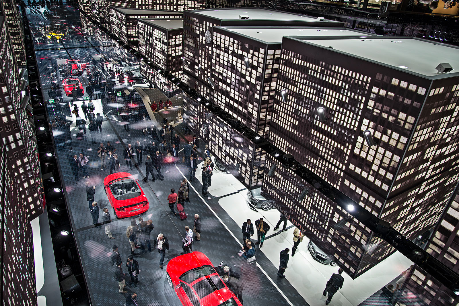 Messestand von Audi auf der Internationalen Automobil Ausstellung in Frankfurt