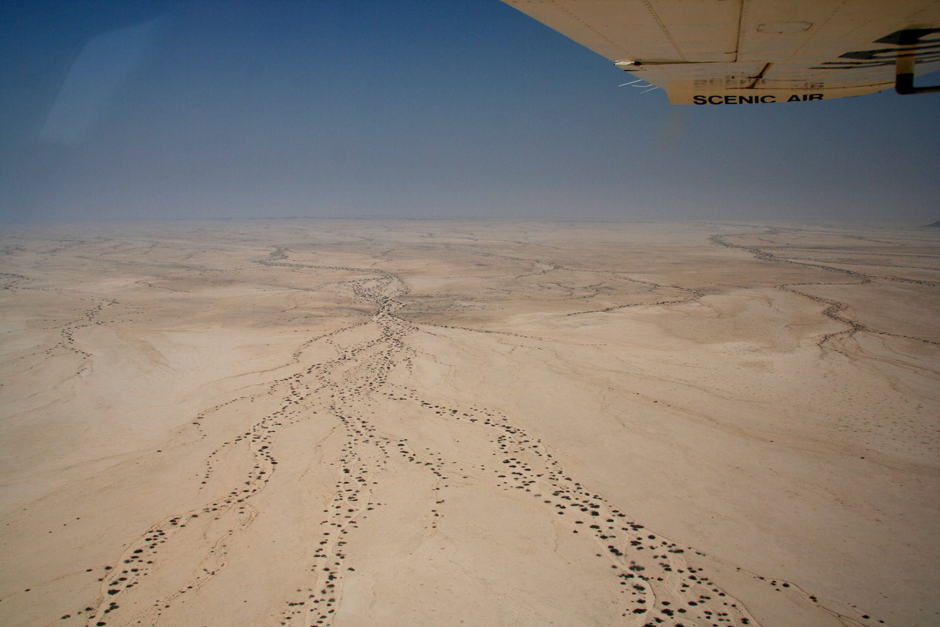 Flying north from Swakopmund