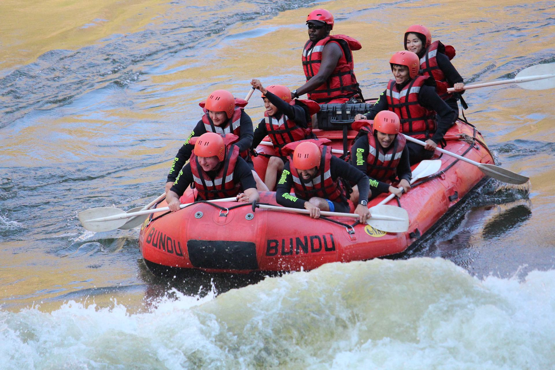 Approaching the first rapid